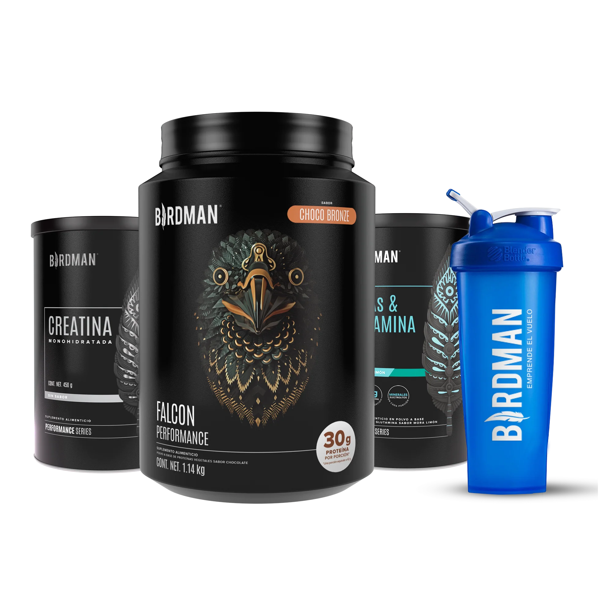 Performance Pack - Falcon Performance 1.140kg + Creatina + BCAAs + Shaker