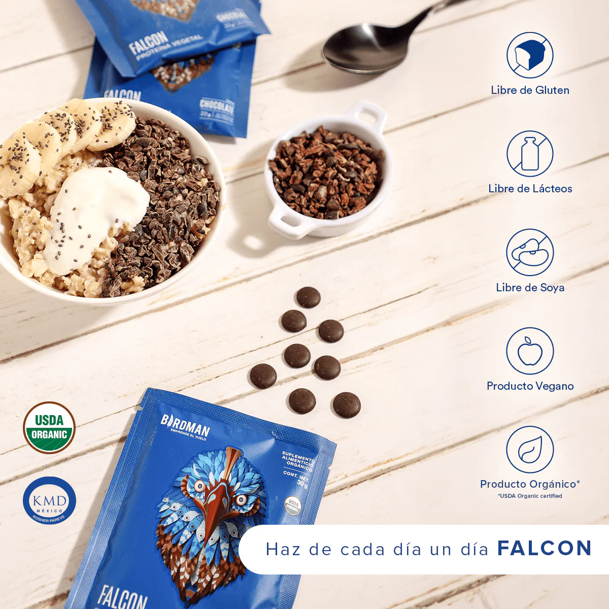Falcon Protein Vainilla 12 Pack Sobres pack