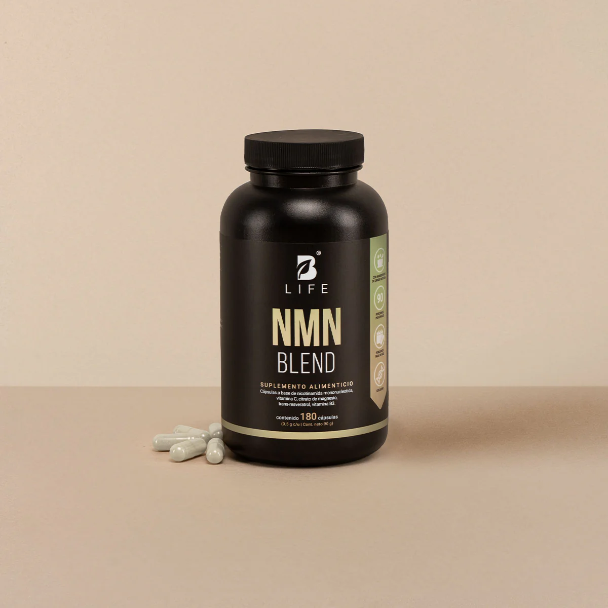 Mezcla de Citrato de Magnesio, Vitamina C, Trans Resveratrol y Vitamina B3