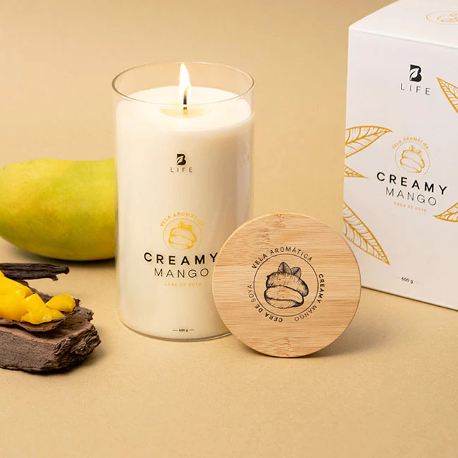 Creamy Mango Aromatic Candle | Vela Aromática Esencia de Mango 600 g