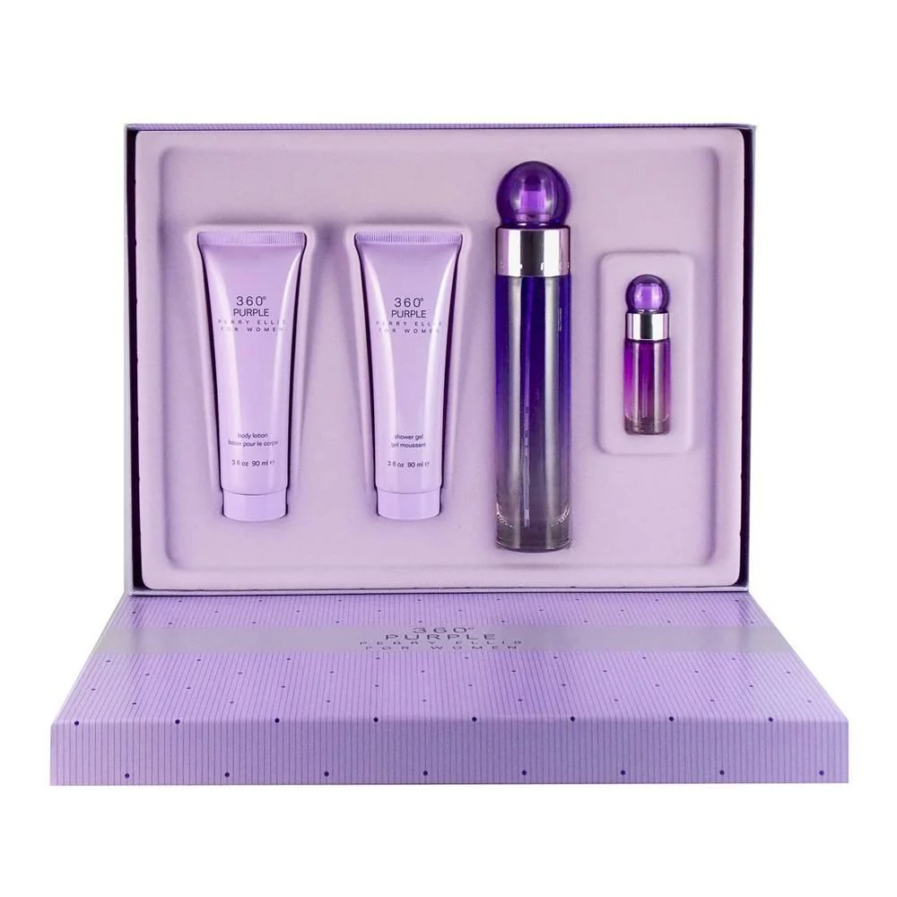 Set 4 pzs 360° Purple Para Mujer de Perry Ellis Eau de Parfum 100ml
