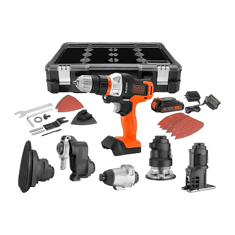 Combo Taladro 20v 6 En 1 B+D Mtx20K6A Black & Decker Multi-herramienta 6 en 1 MATRIX