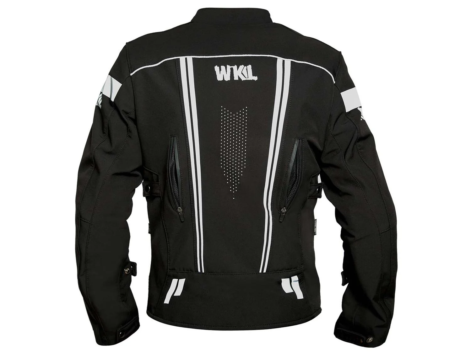 Chamarra motociclista hombre protecciones impermeable WKL 1985 Negro