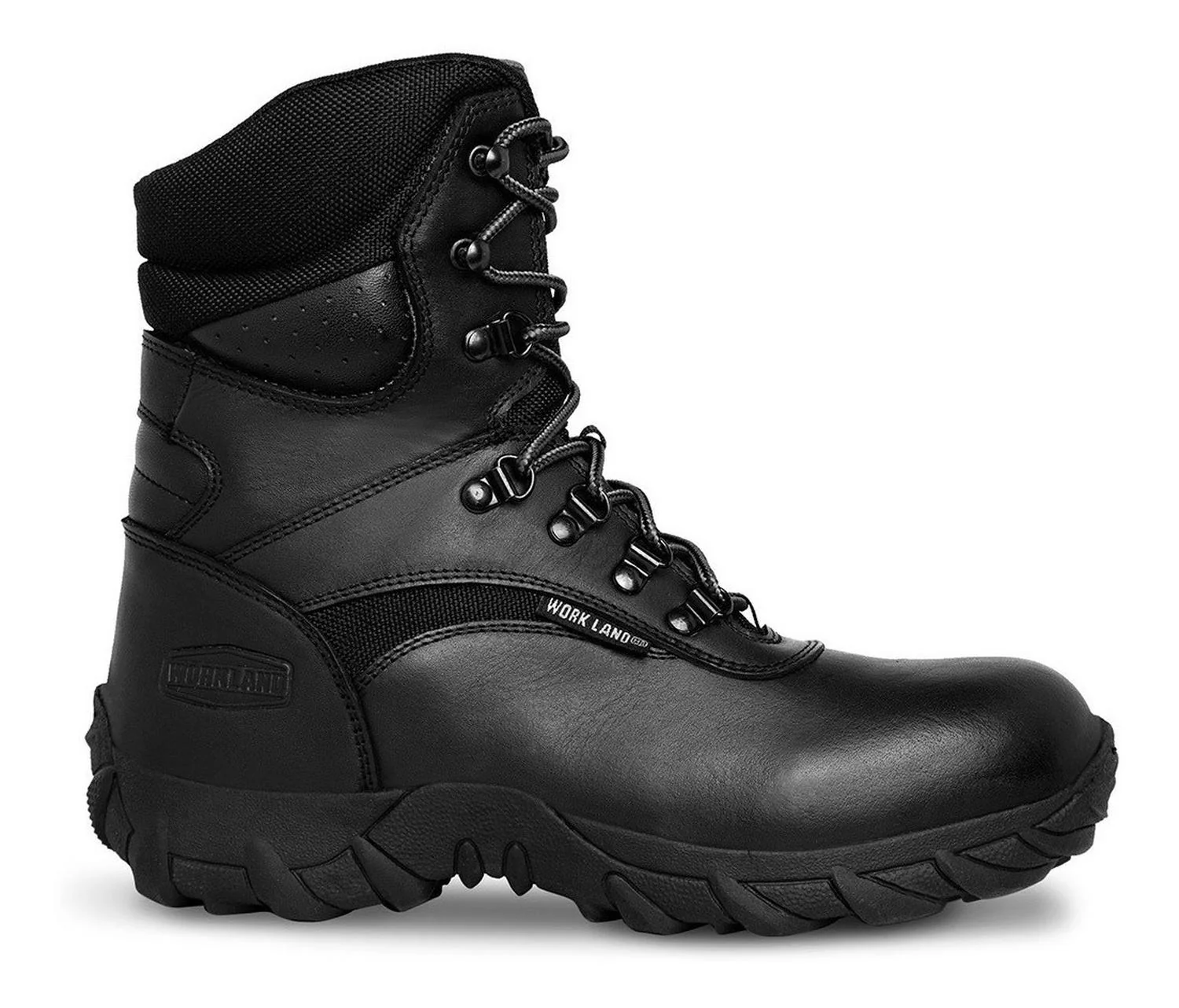 Bota Táctica Militar para Hombre Piel Napa Negro