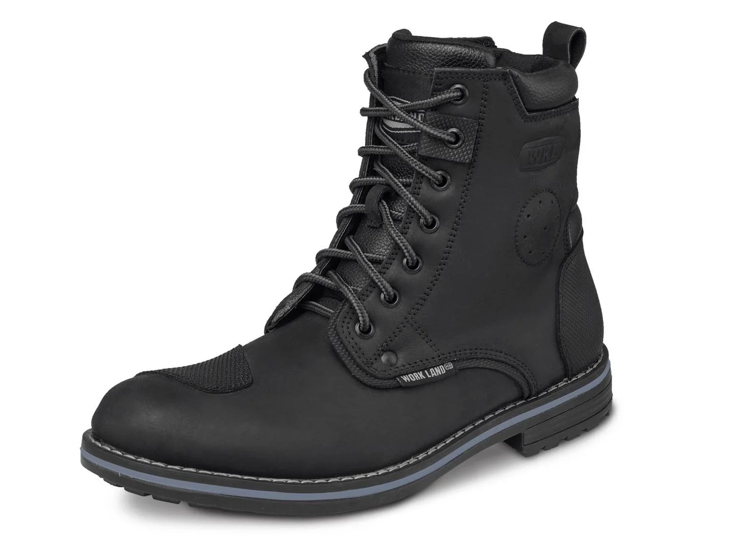 Bota hombre Moto Botin Trabajo biker WORKLAND 89738 Negro