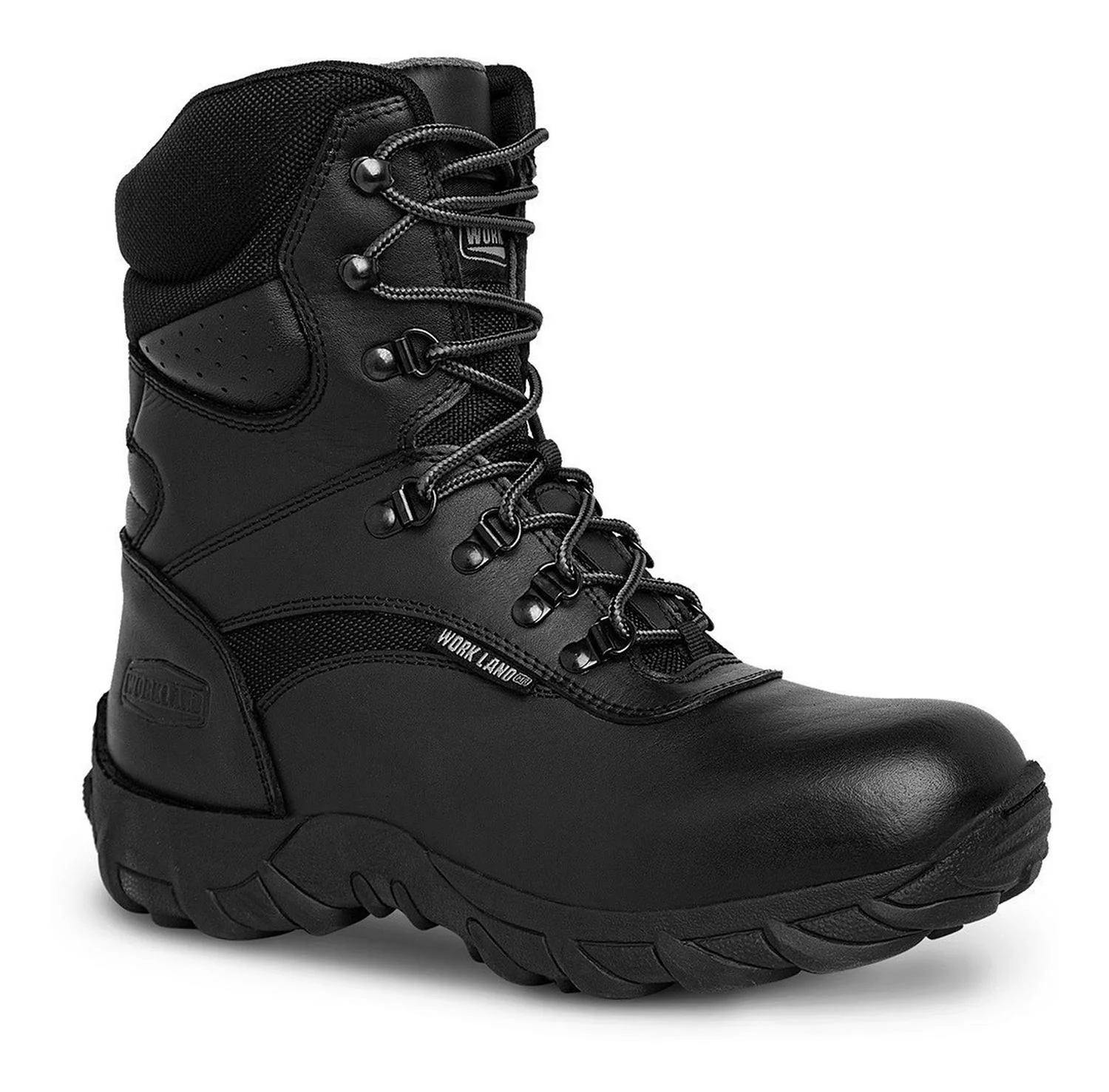Bota Táctica Militar para Hombre Piel Napa Negro