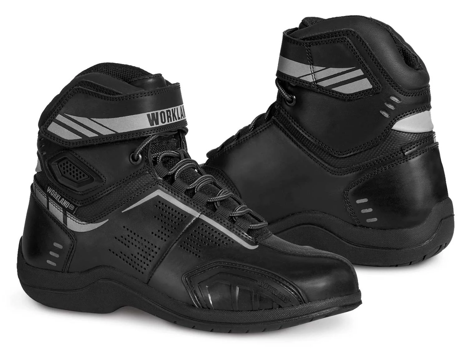 Bota mujer motociclista biker botin moto WKL 80016 Negro N