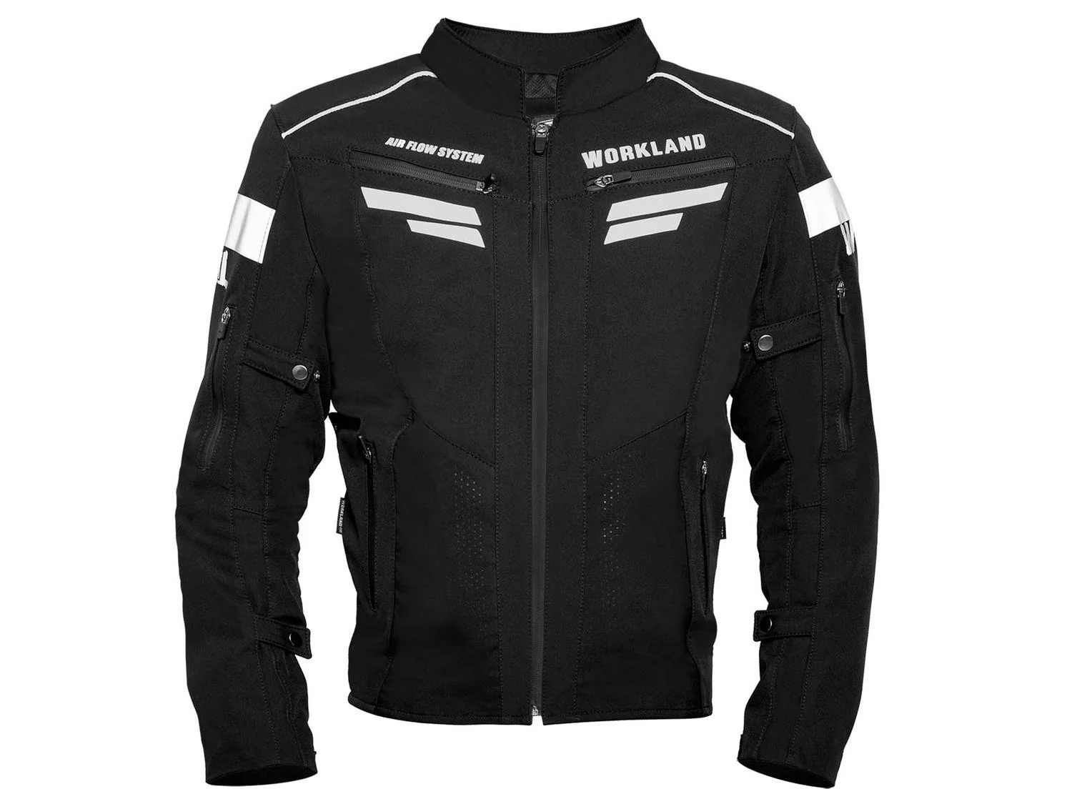 Chamarra motociclista hombre protecciones impermeable WKL 1985 Negro