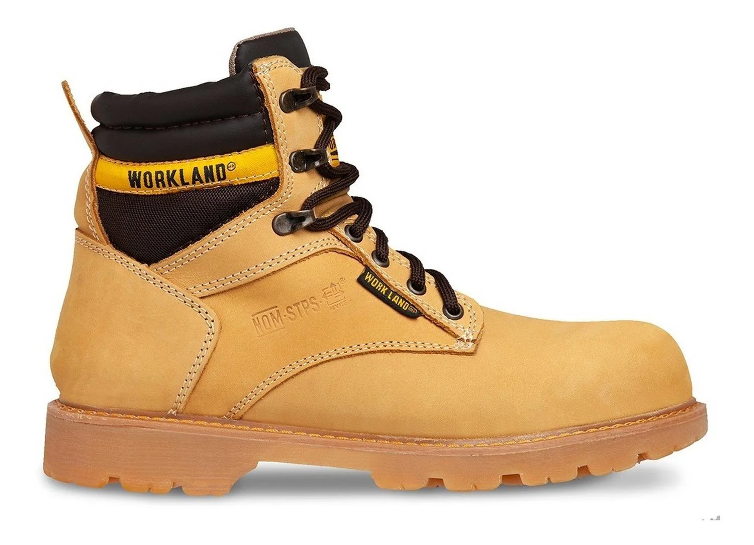 Bota con Casco de Acero para Hombre Miel