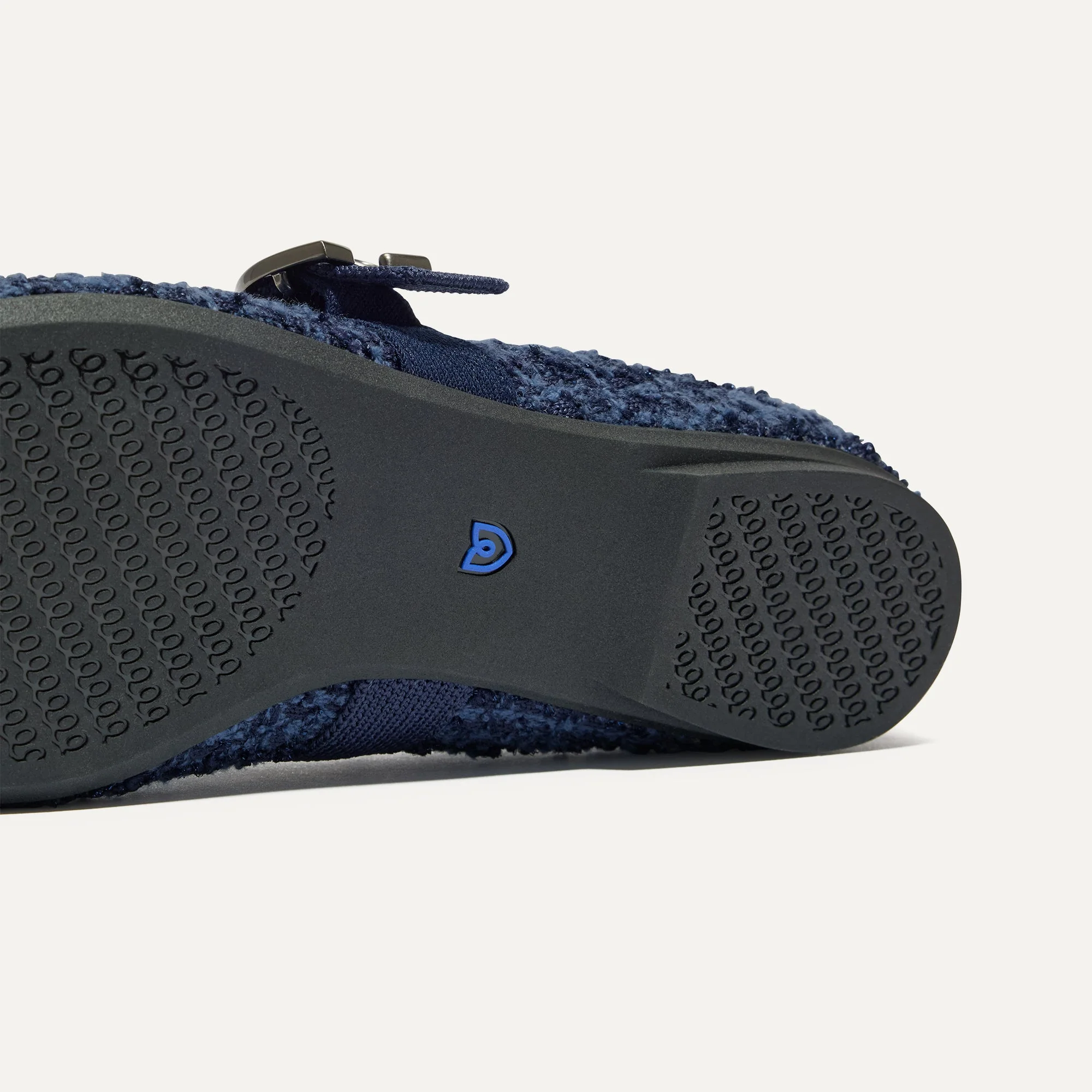 The Max Buckle Mary Jane - Blue Tweed