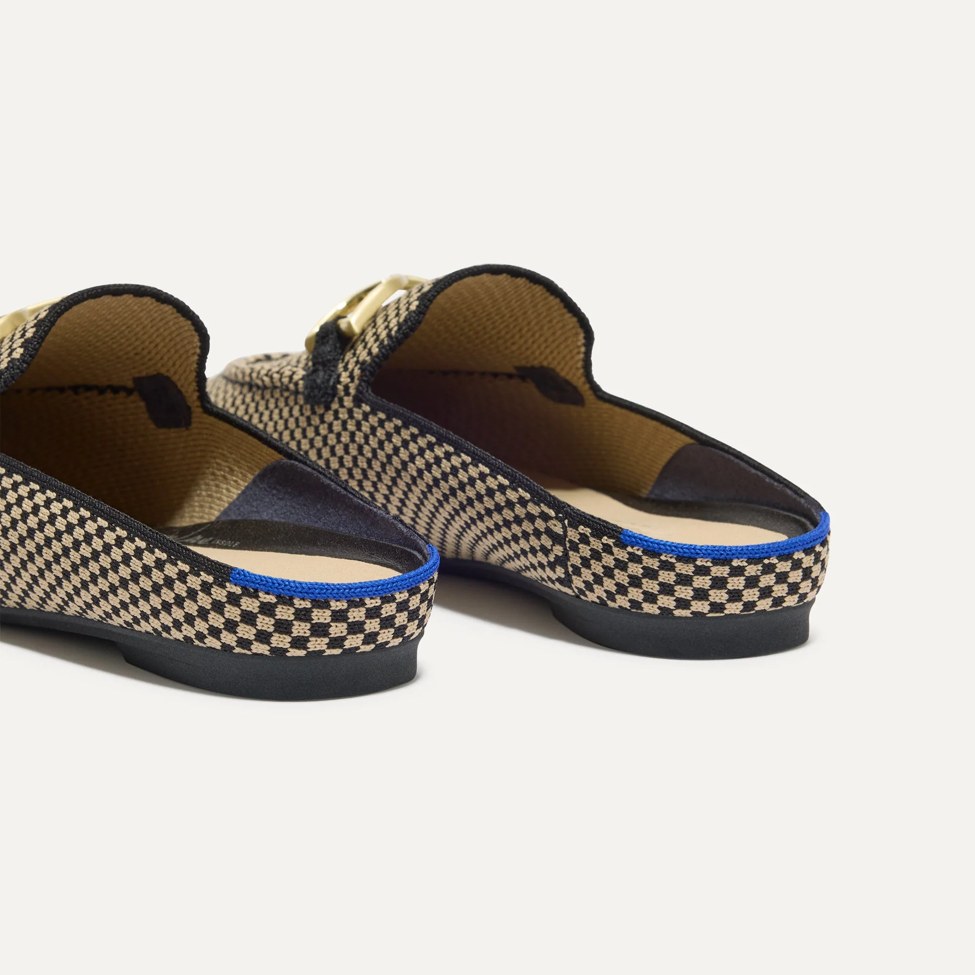 The Double Bit Loafer Mule - Classic Micro Check