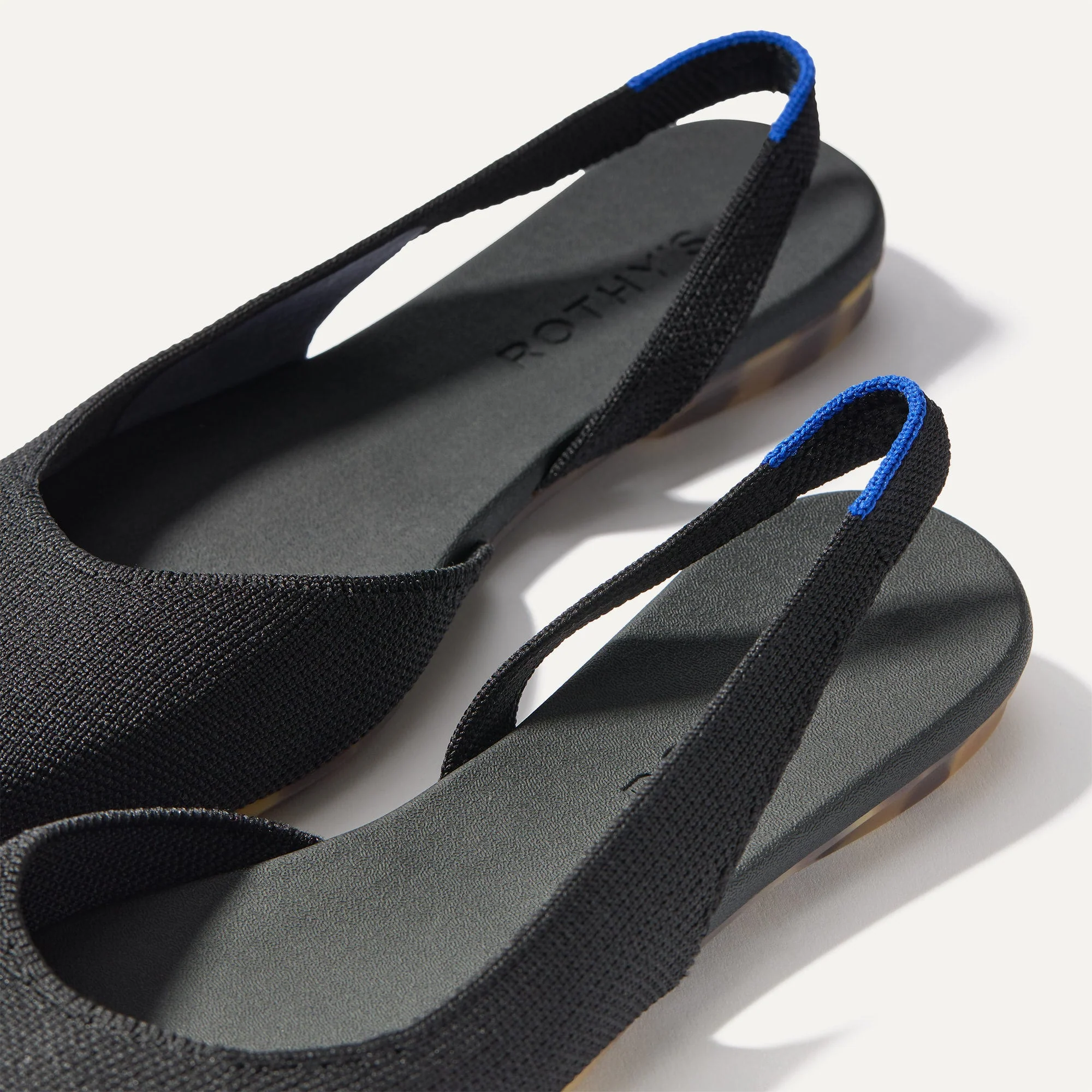 The Almond Slingback - Black