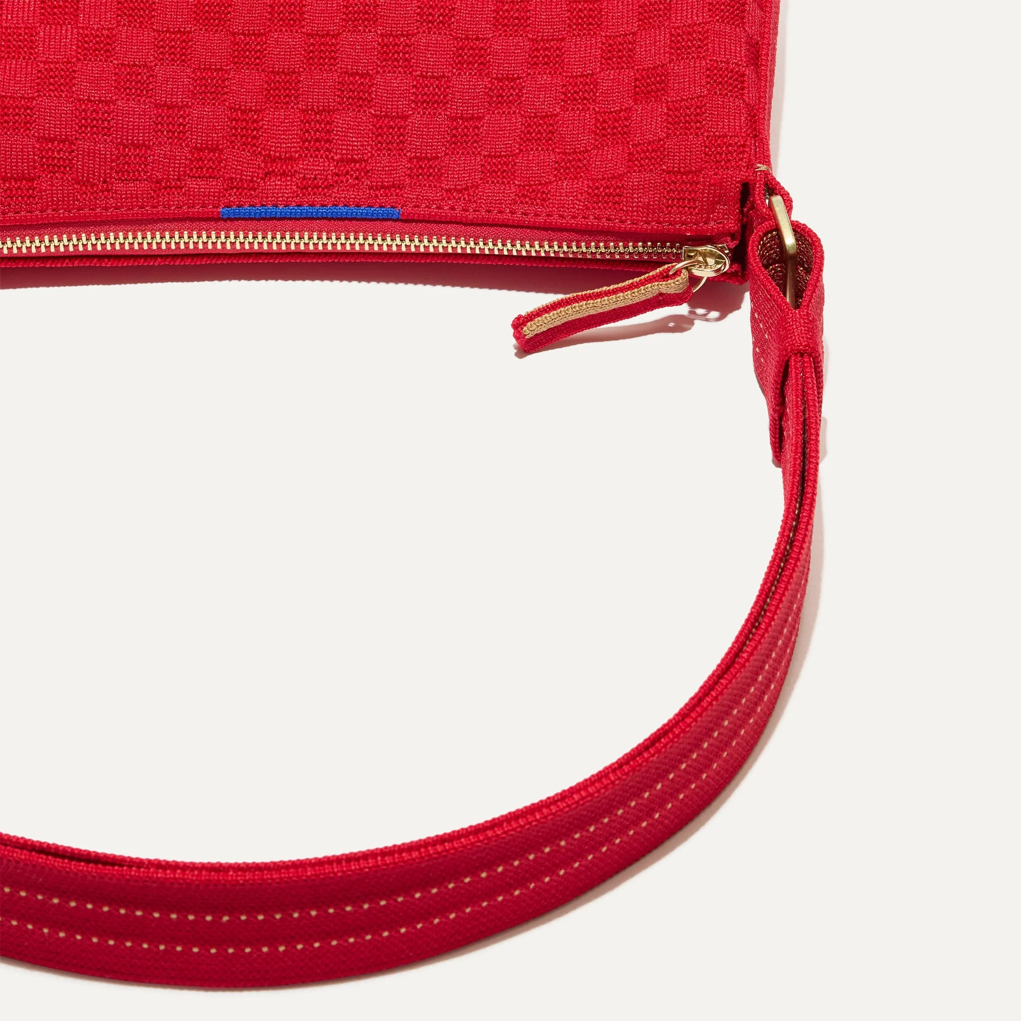 The Casual Crossbody - Red Crisp Basketweave