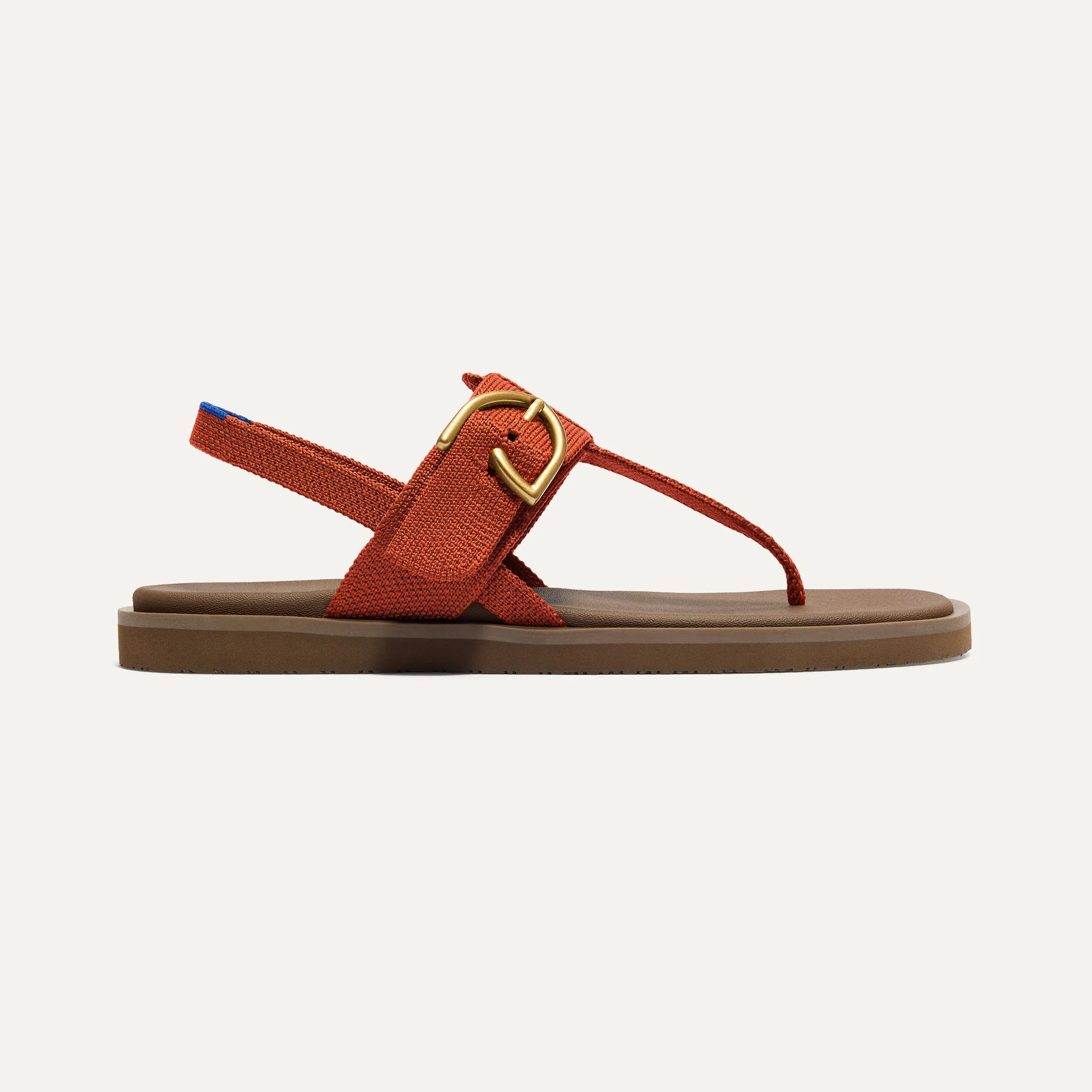 The T–Strap Sandal - Brick