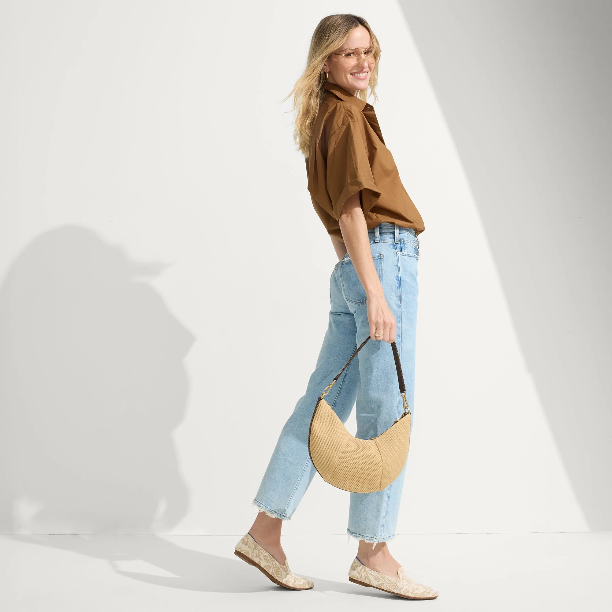 The Crescent Bag - Brown Butter