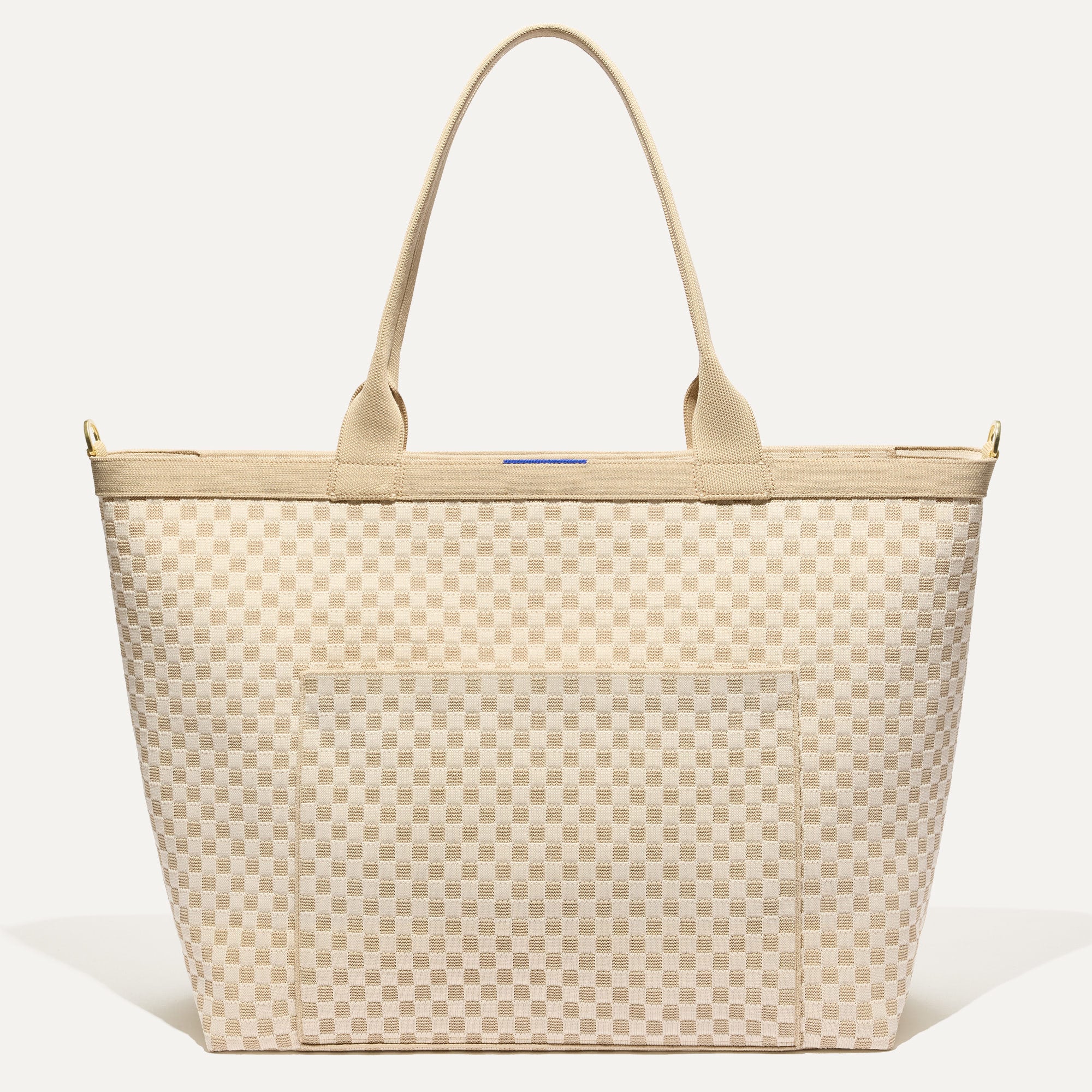 The Zip Travel Tote - Parchment Basketweave