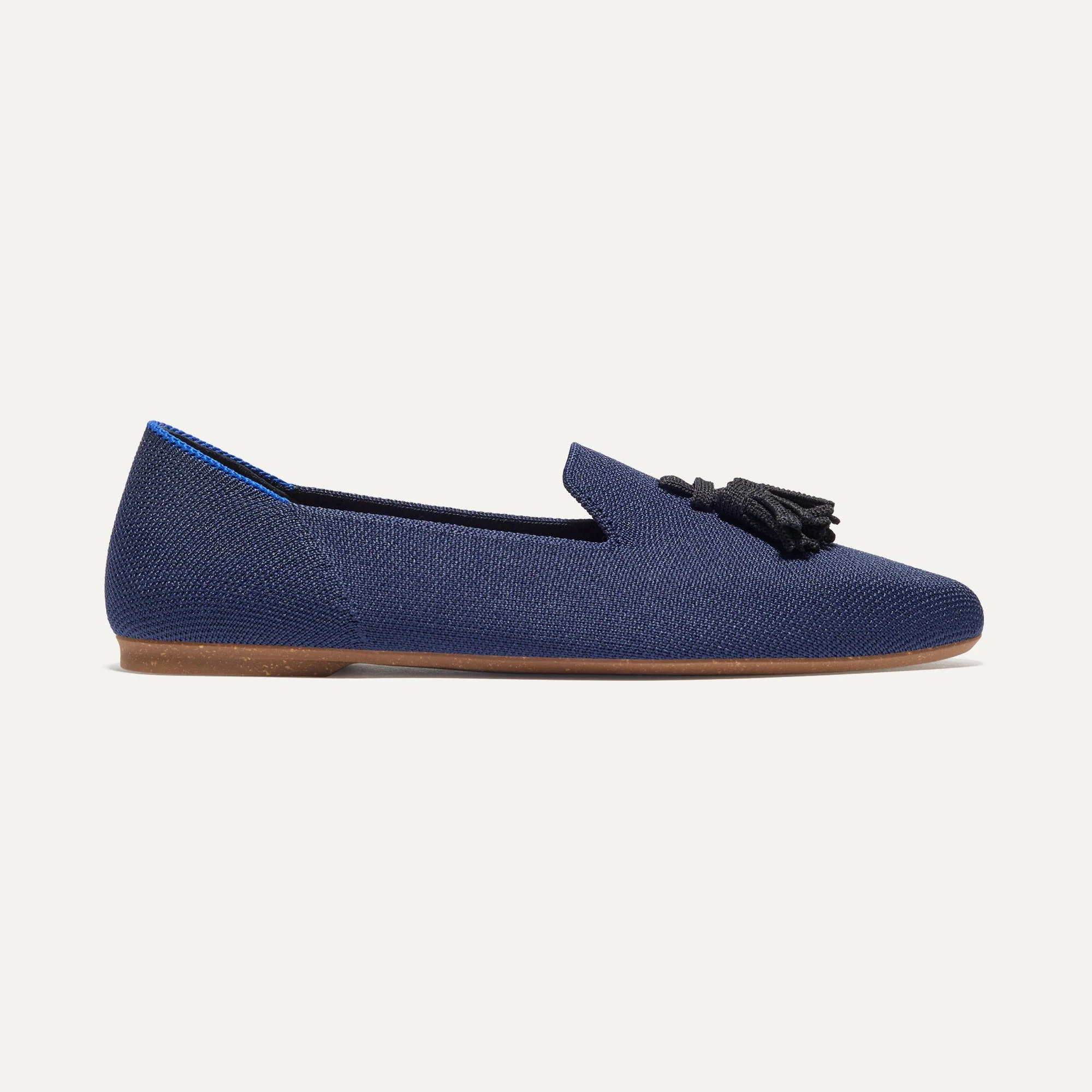 The Almond Tassel Loafer - Deep Navy