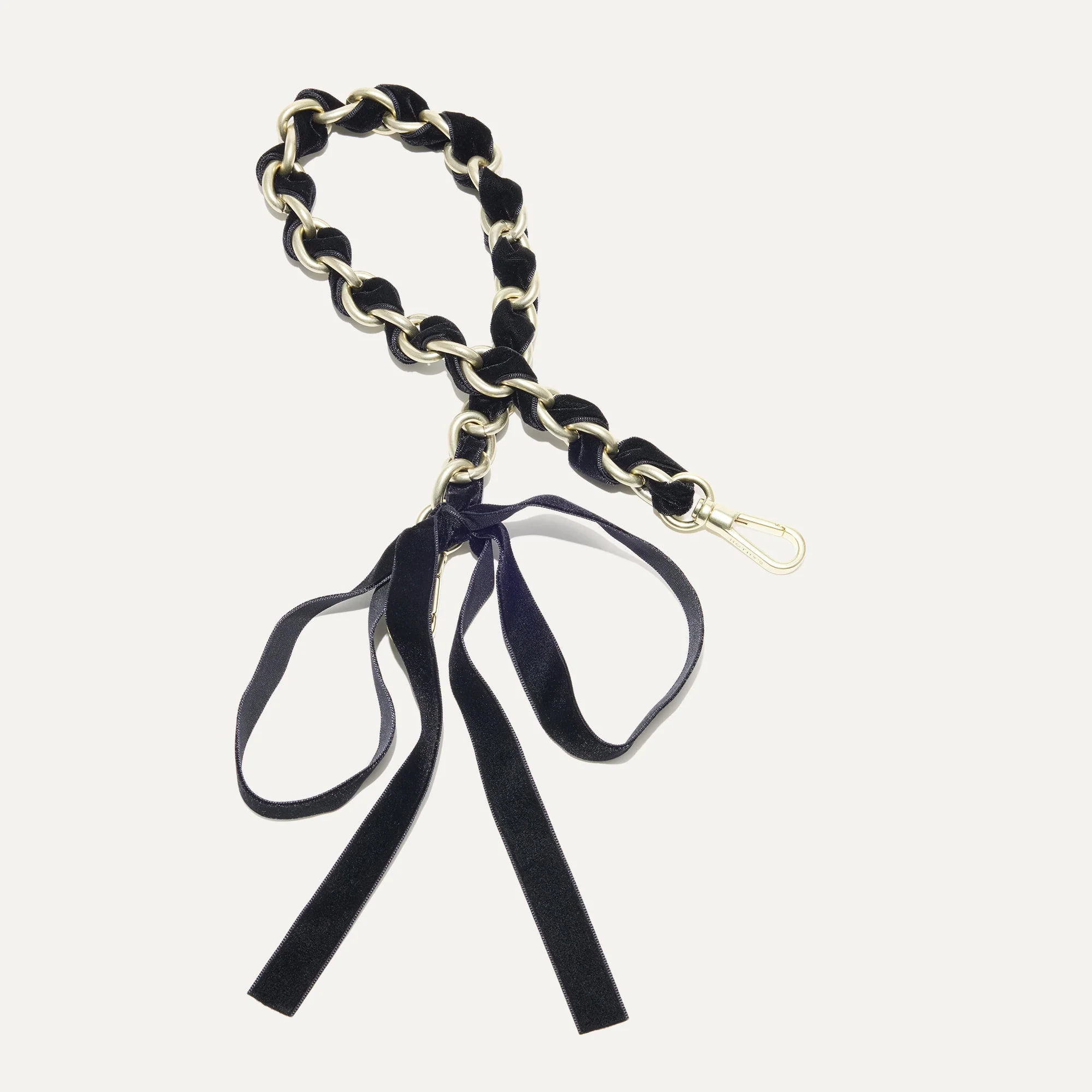 The Shoulder Strap - Velvet Black Chain