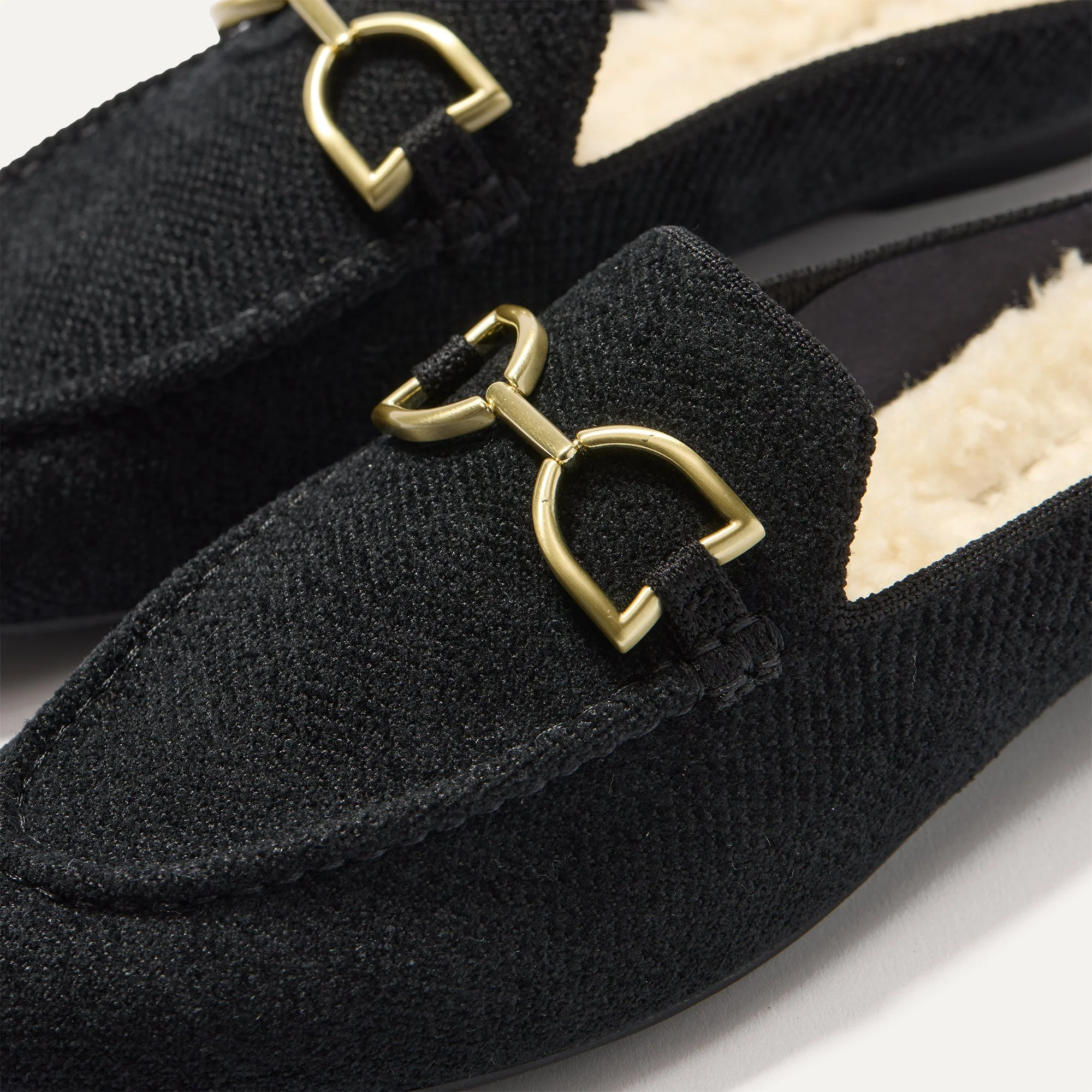 The ReVelvet™ Cozy Bit Loafer Mule - ReVelvet™ Black