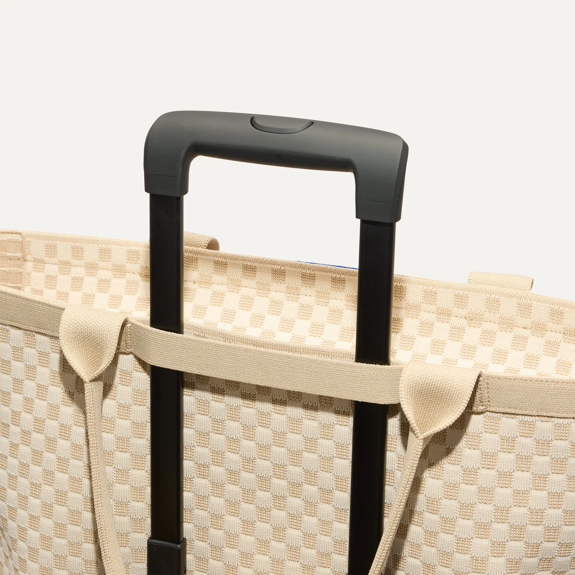 The Zip Travel Tote - Parchment Basketweave