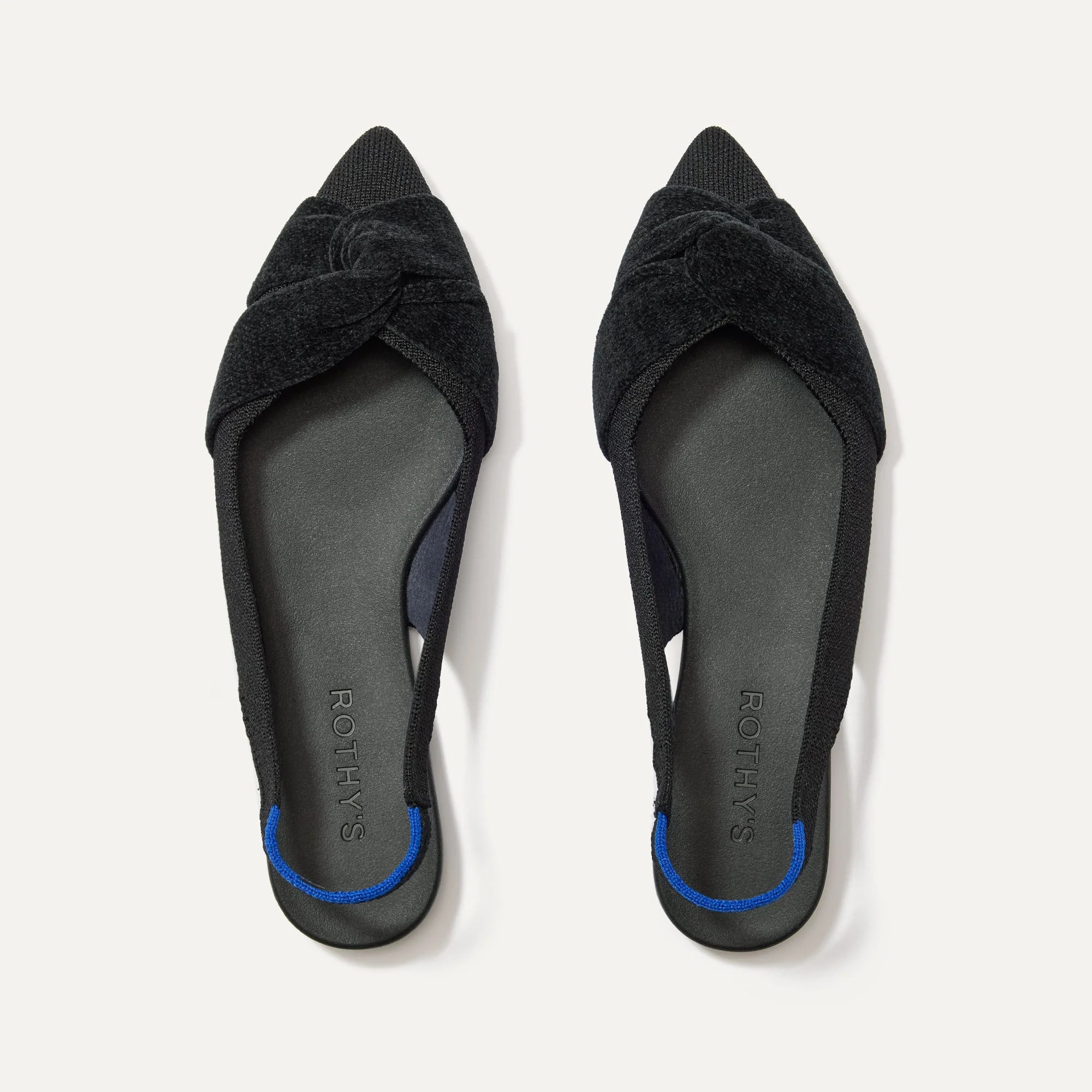 The Twist Point Slingback - Black