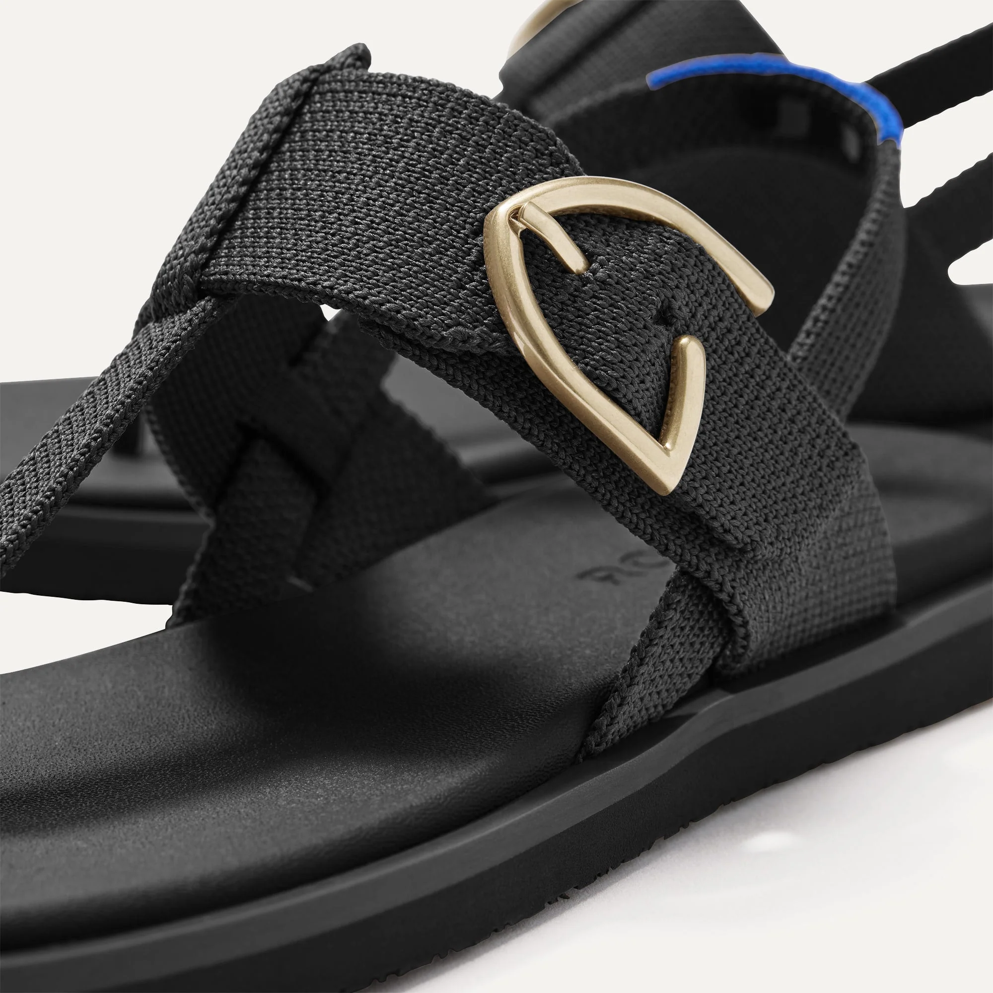 The T–Strap Sandal - Black