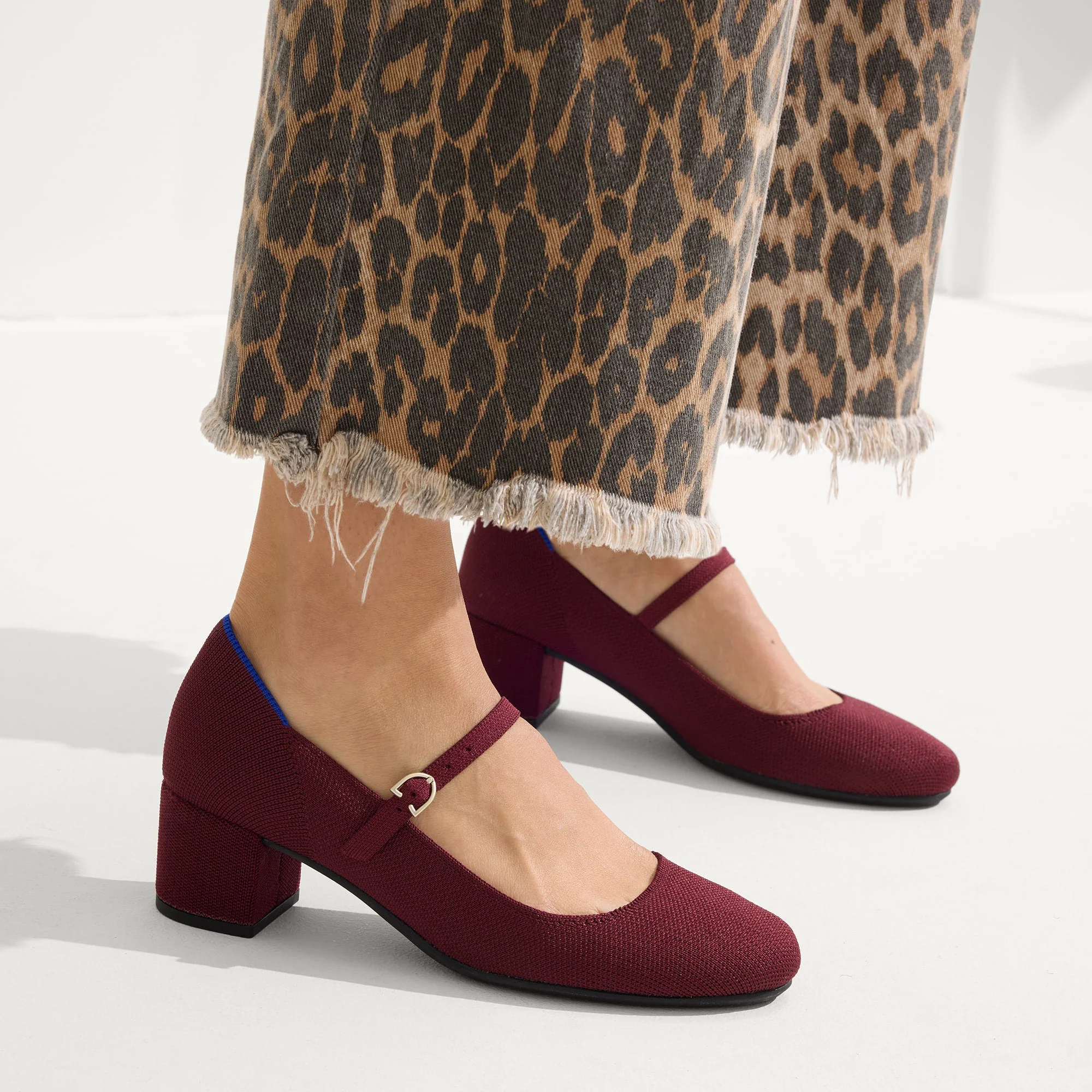 The Mary Jane Heel - Wine Red