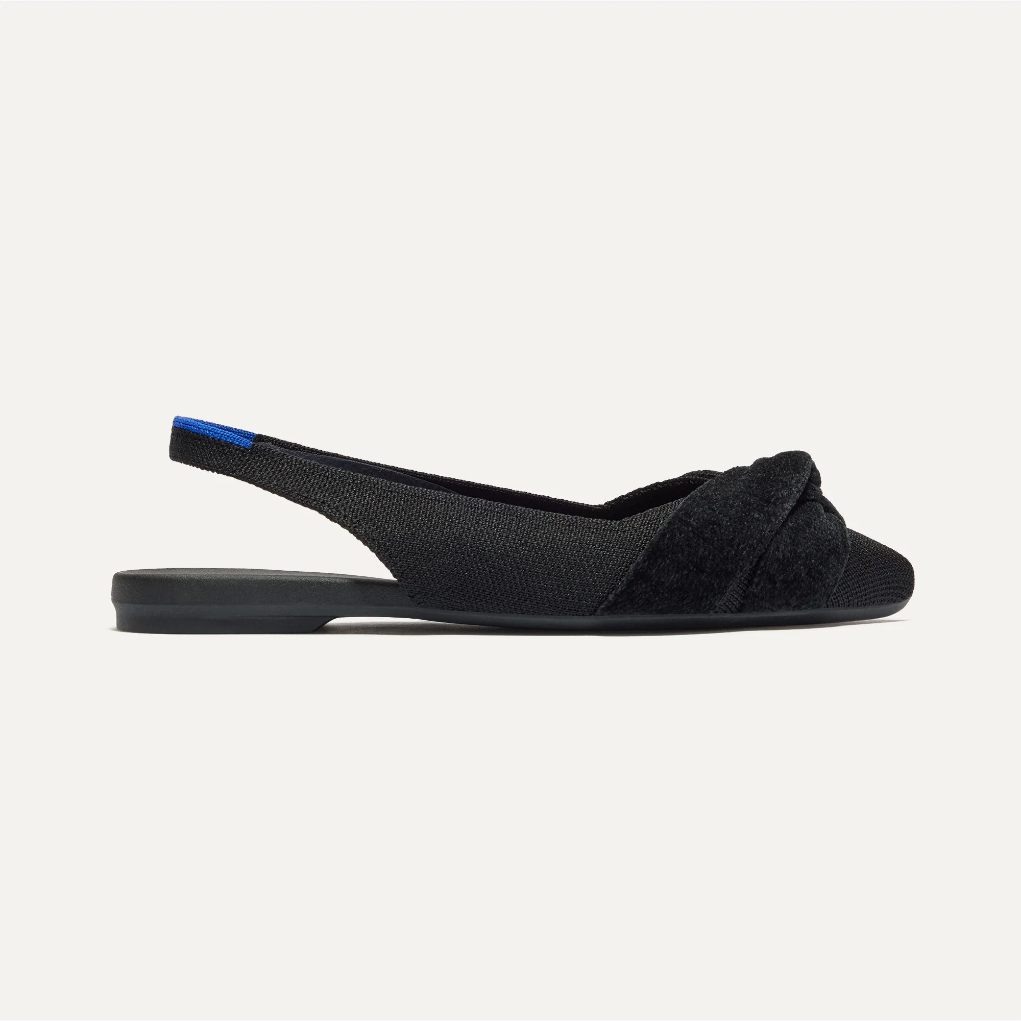 The Twist Point Slingback - Black