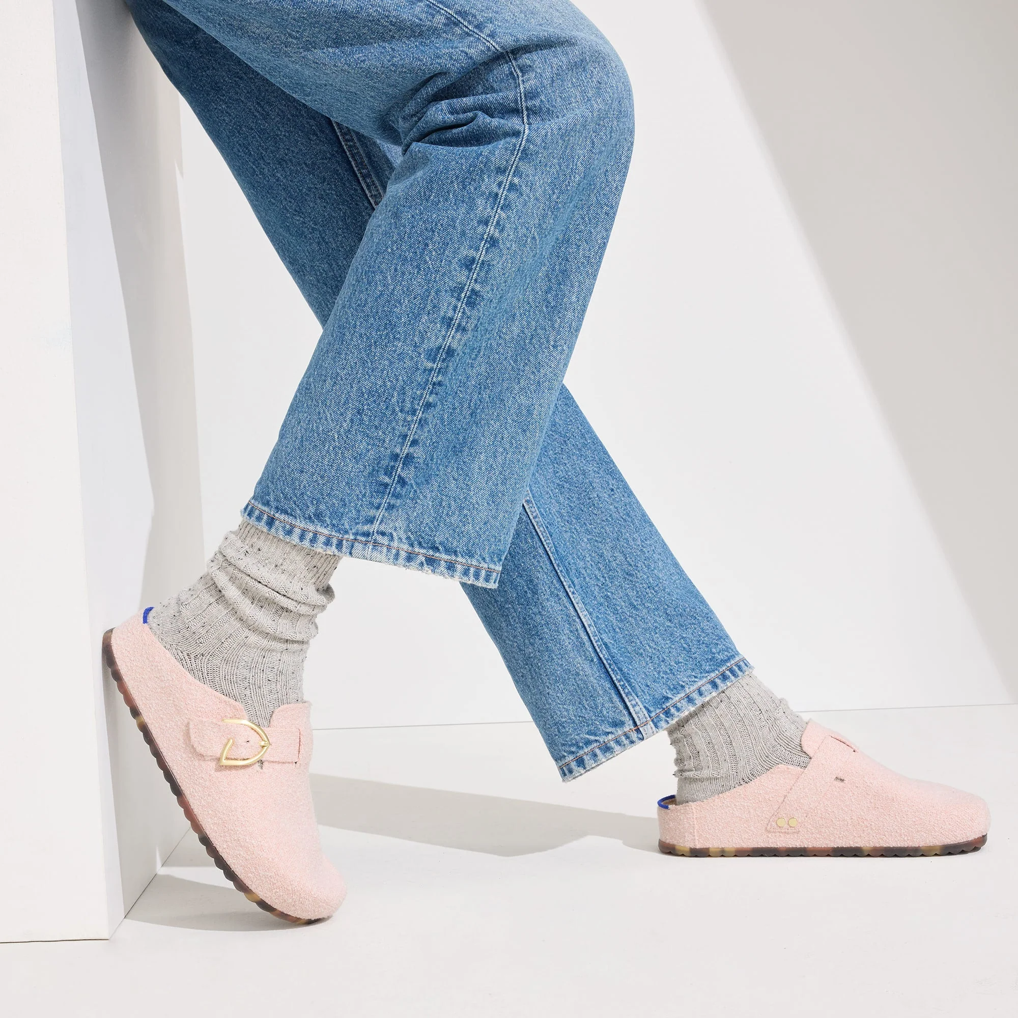 The Buckle Clog - Ballerina Bouclé