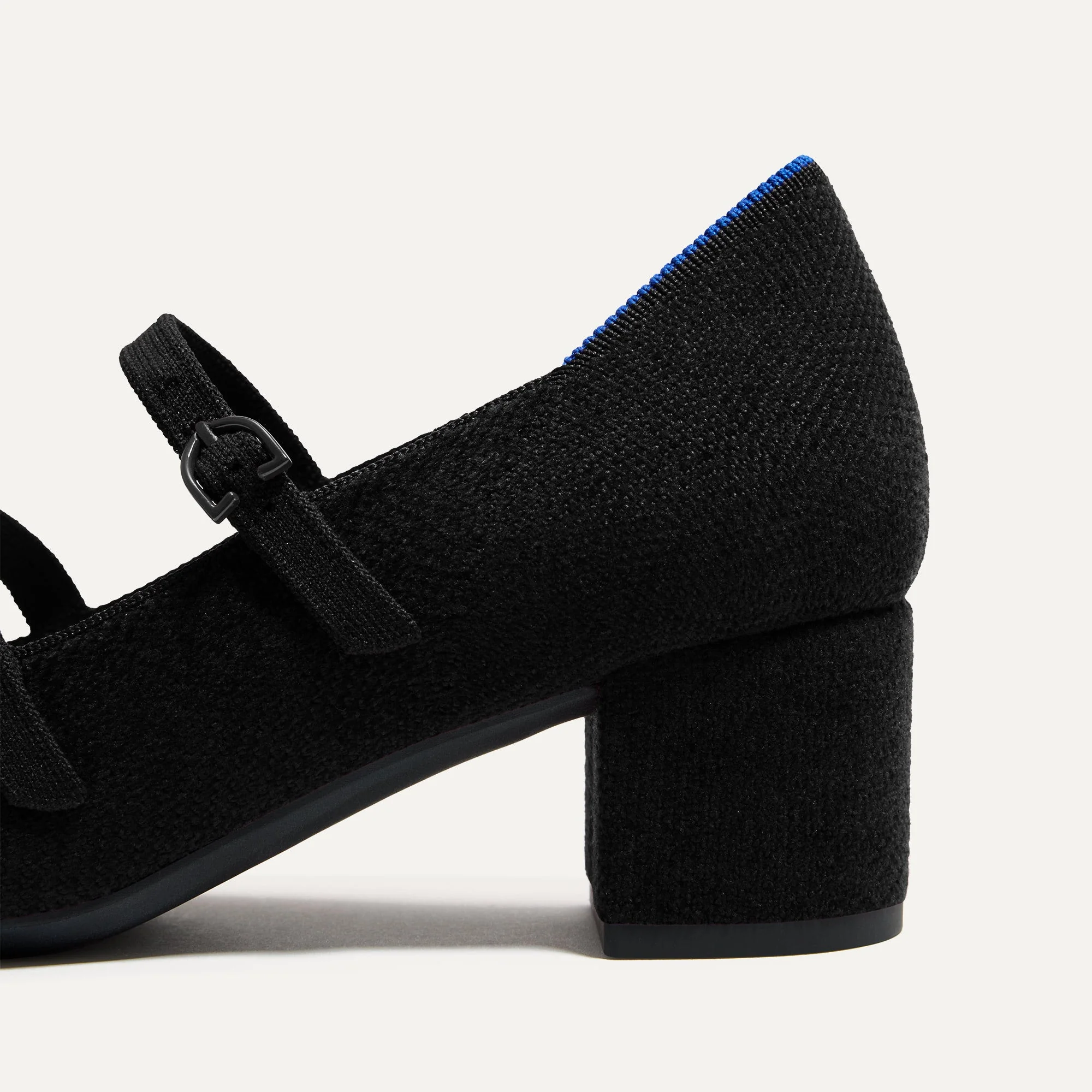 The ReVelvet™ Double Buckle Mary Jane Heel - ReVelvet™ Black