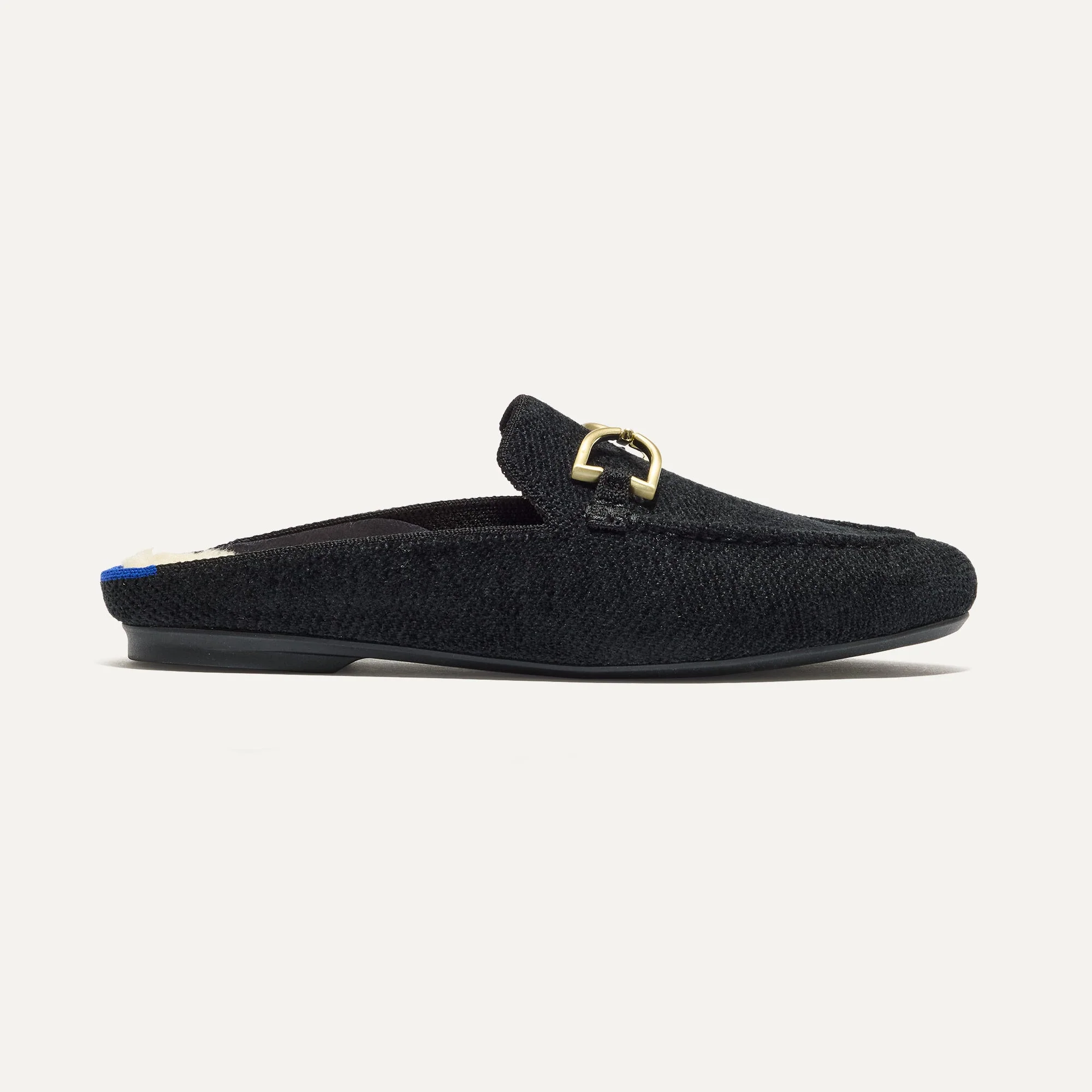 The ReVelvet™ Cozy Bit Loafer Mule - ReVelvet™ Black