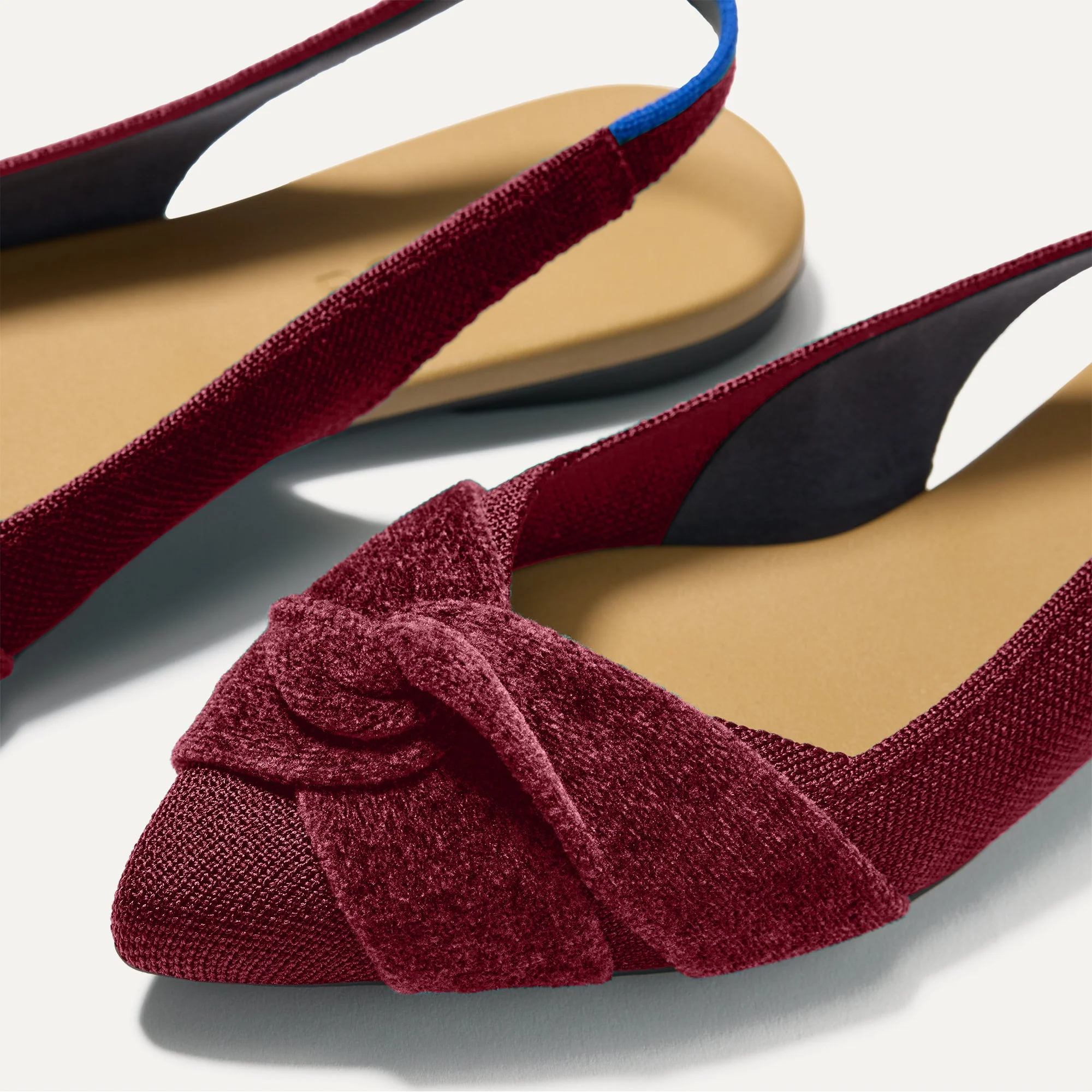 The Twist Point Slingback - Cabernet
