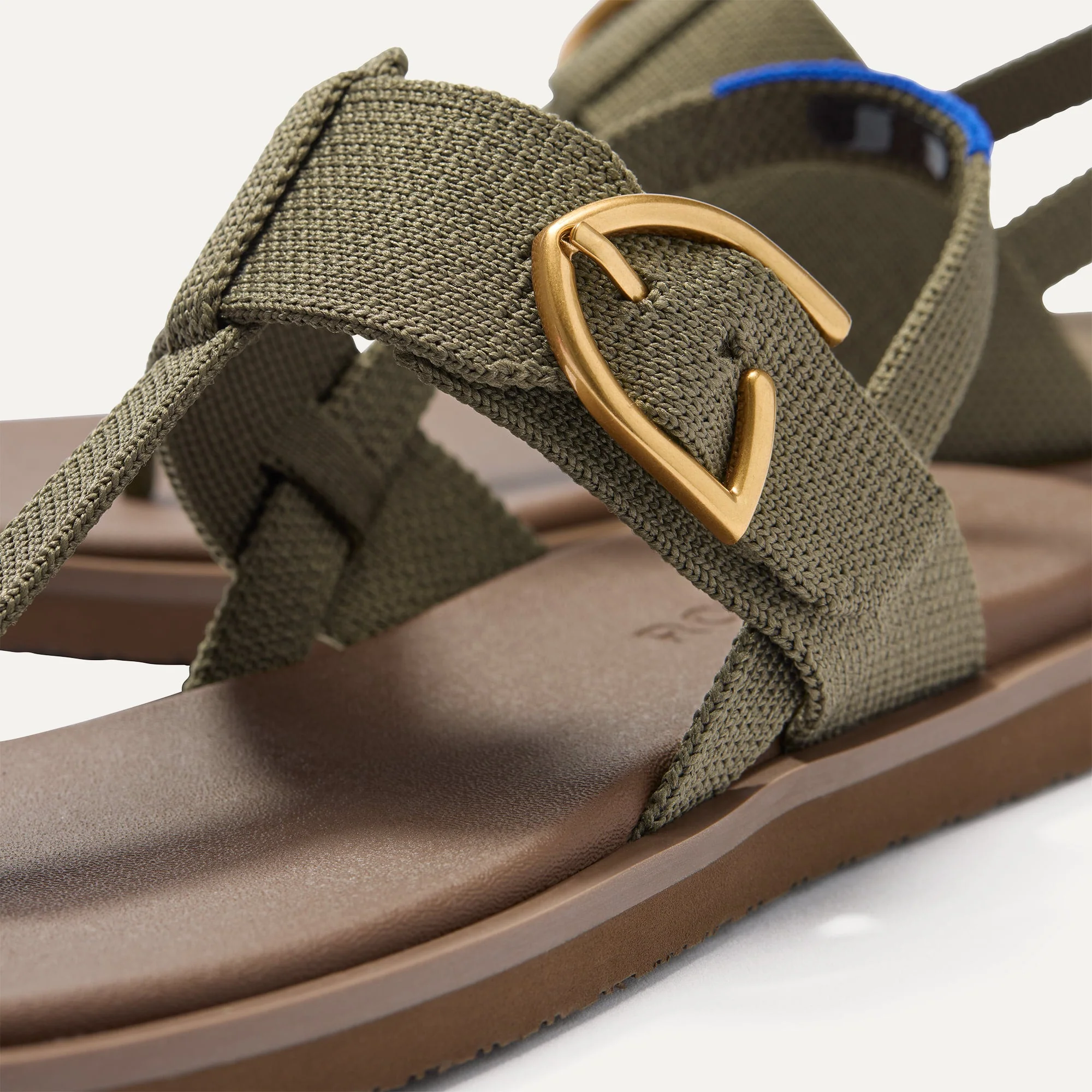 The T–Strap Sandal - Safari Green