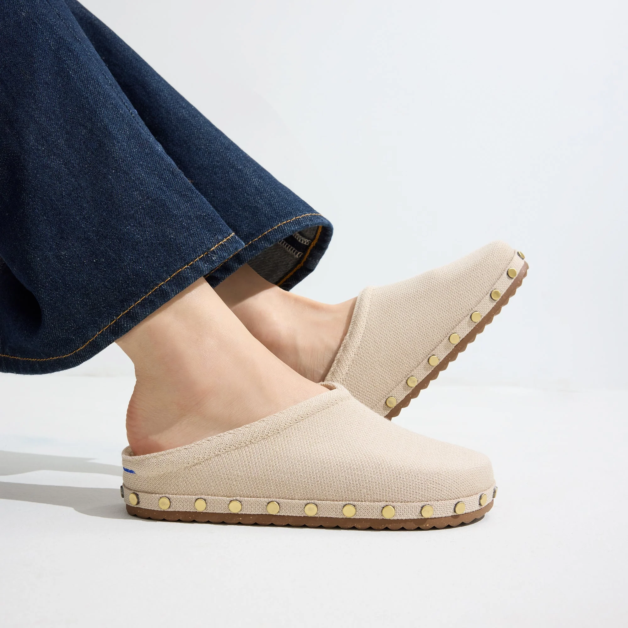 The Casual Clog - Studded Taupe