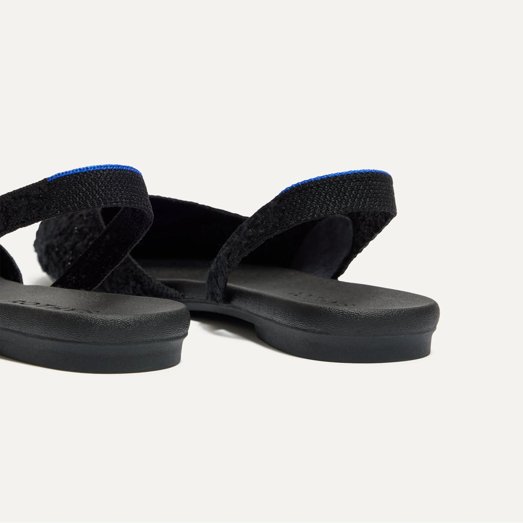 The Almond Slingback - Black Bouclé