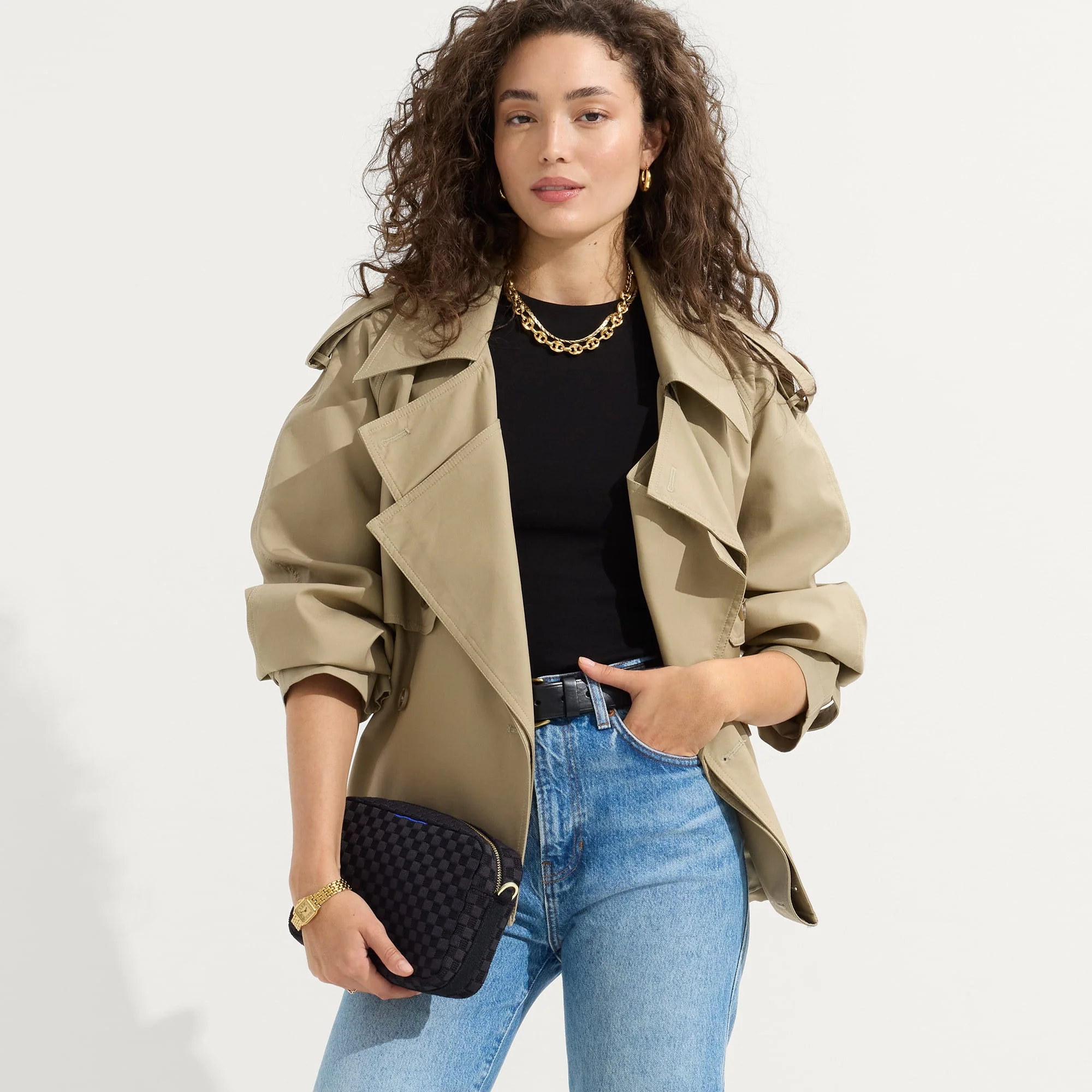 The Crossbody Camera Bag - Black Sand