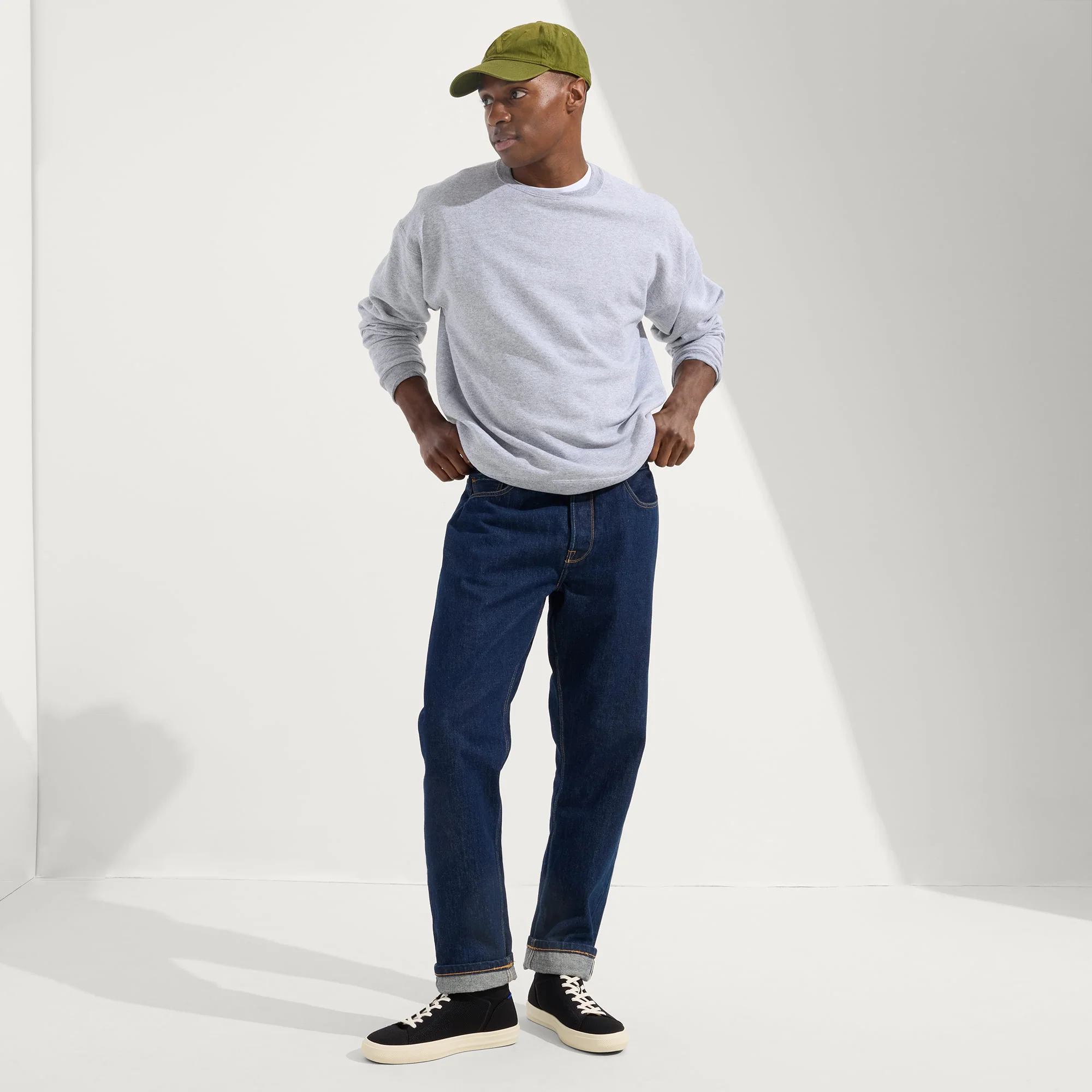 The Men's High Top Sneaker - Black