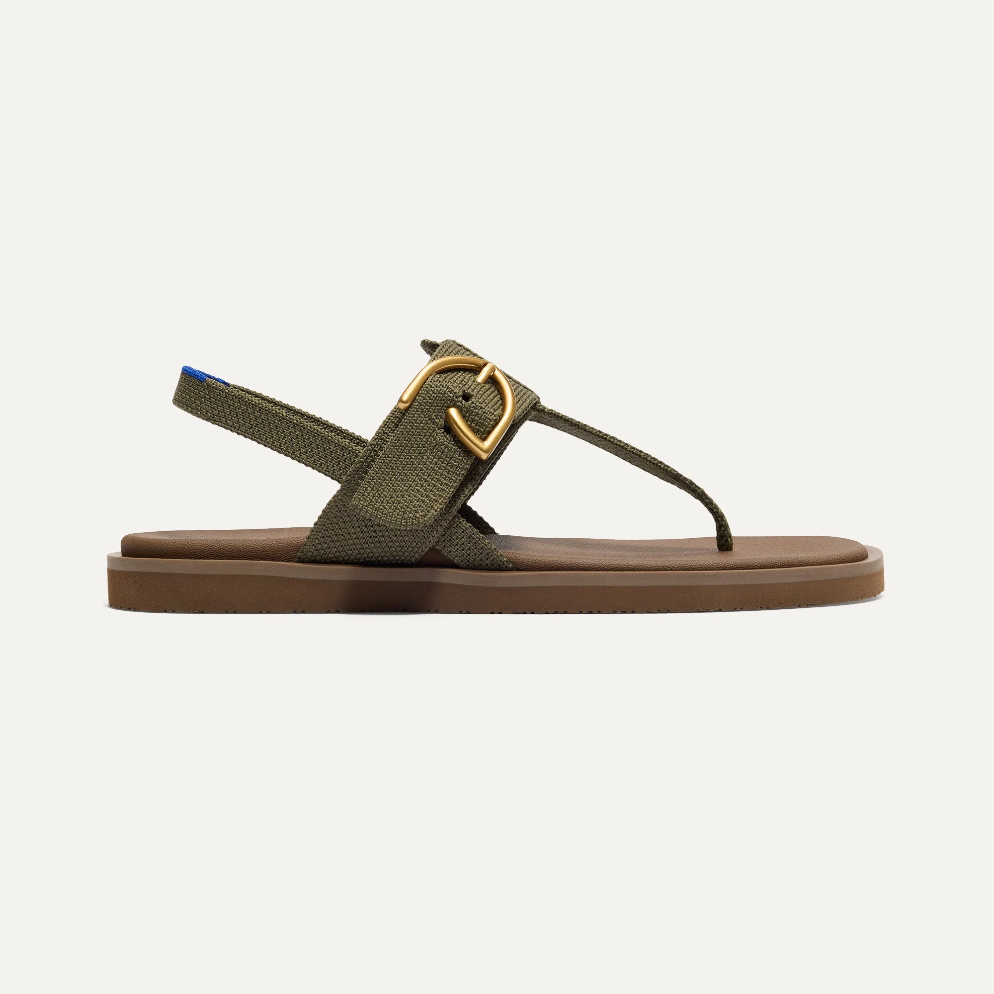 The T–Strap Sandal - Safari Green