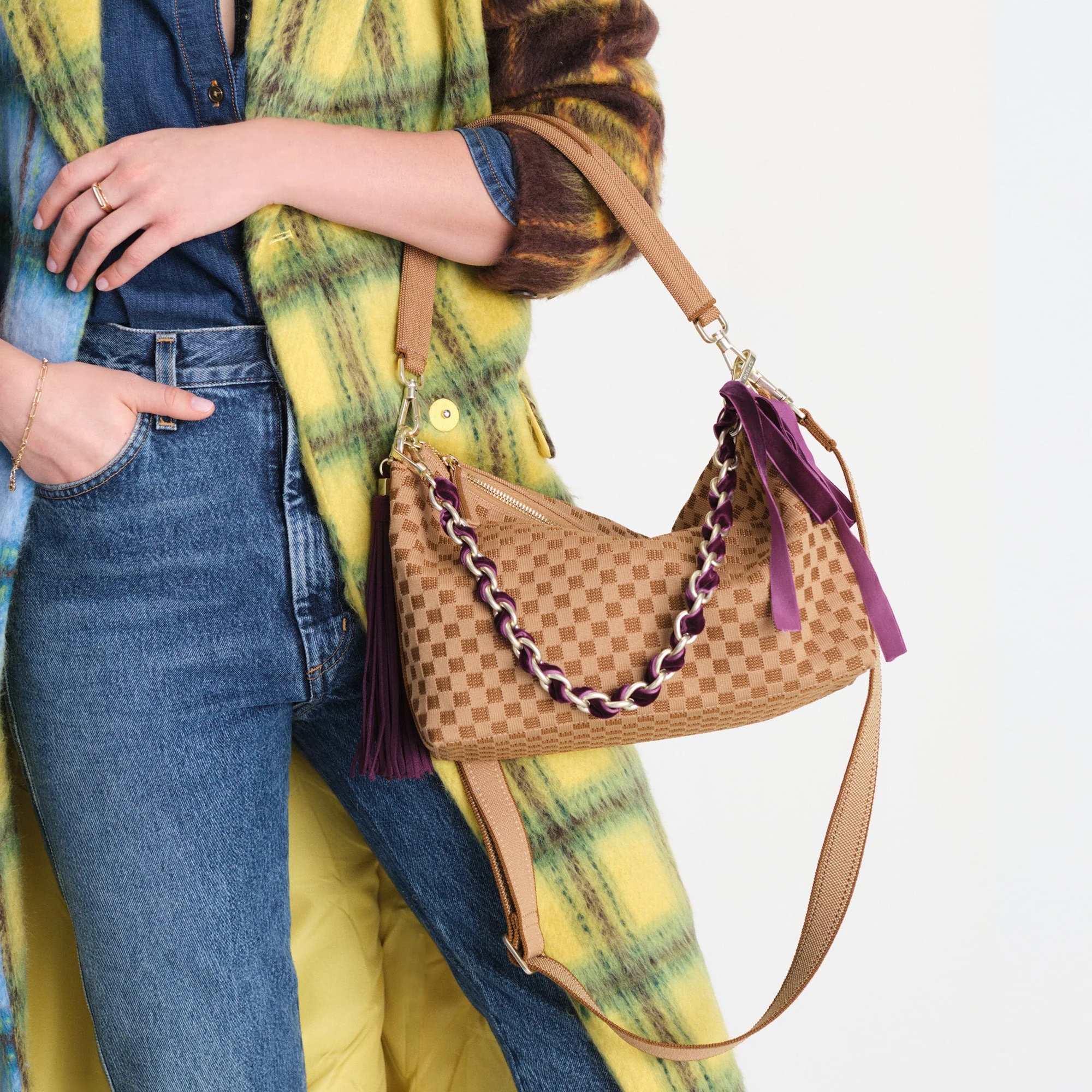 The Shoulder Strap - Velvet Plum Chain