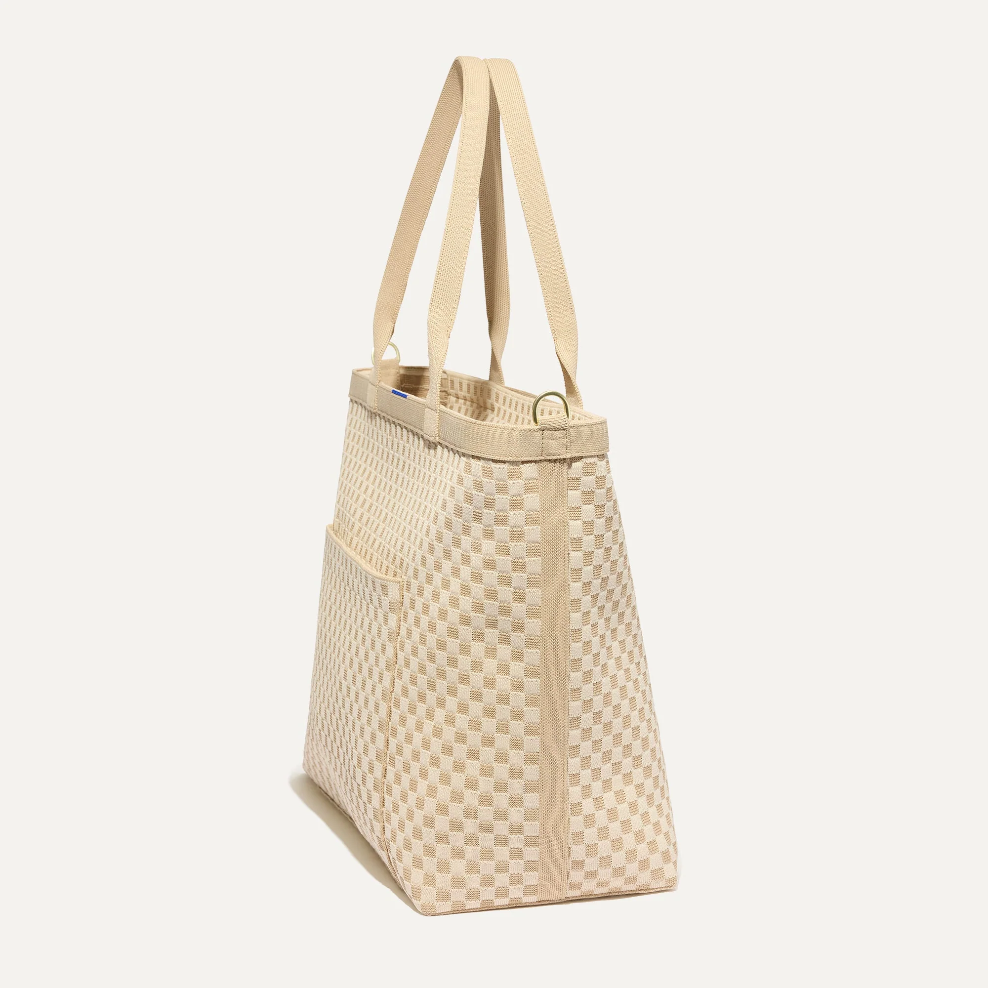 The Zip Travel Tote - Parchment Basketweave