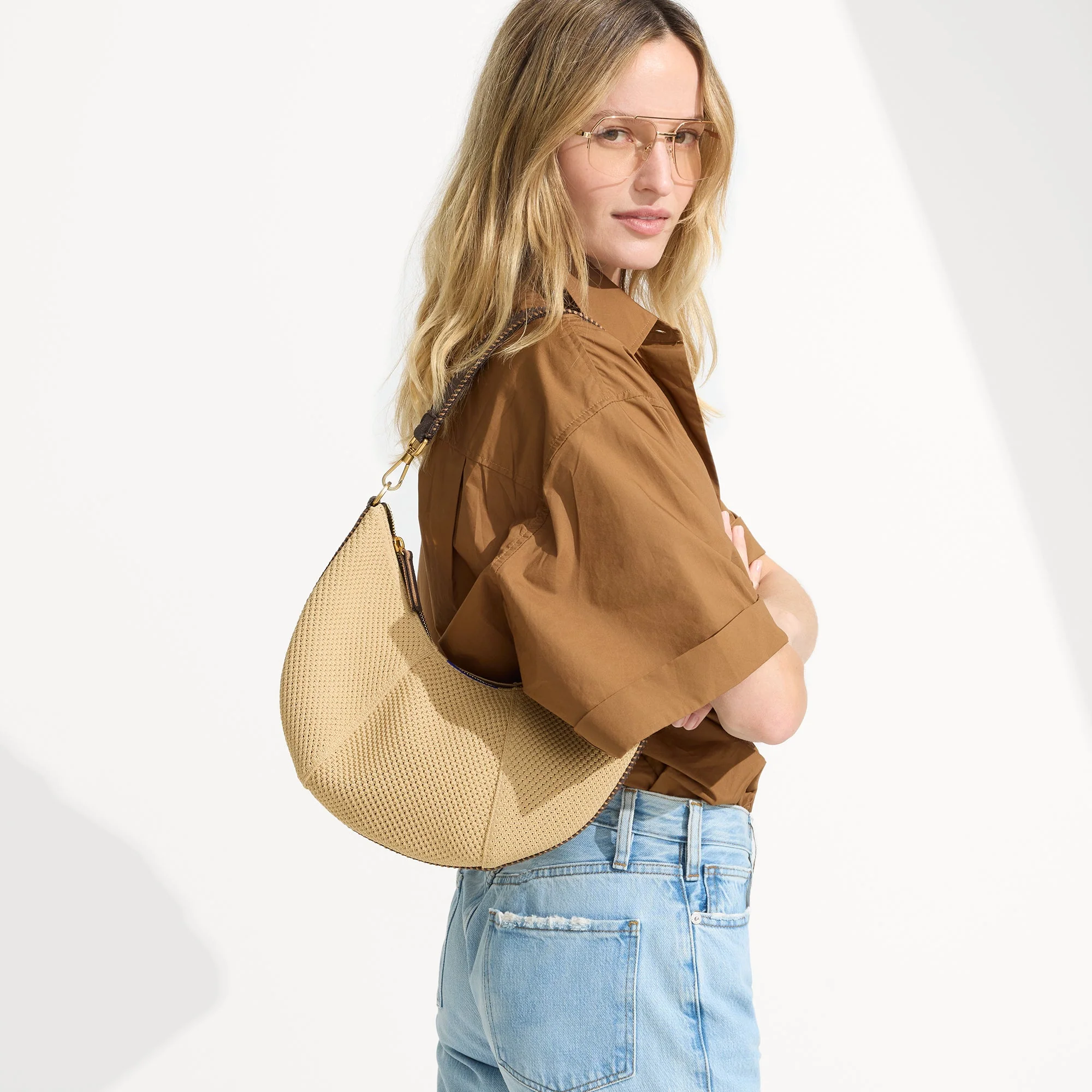 The Crescent Bag - Brown Butter