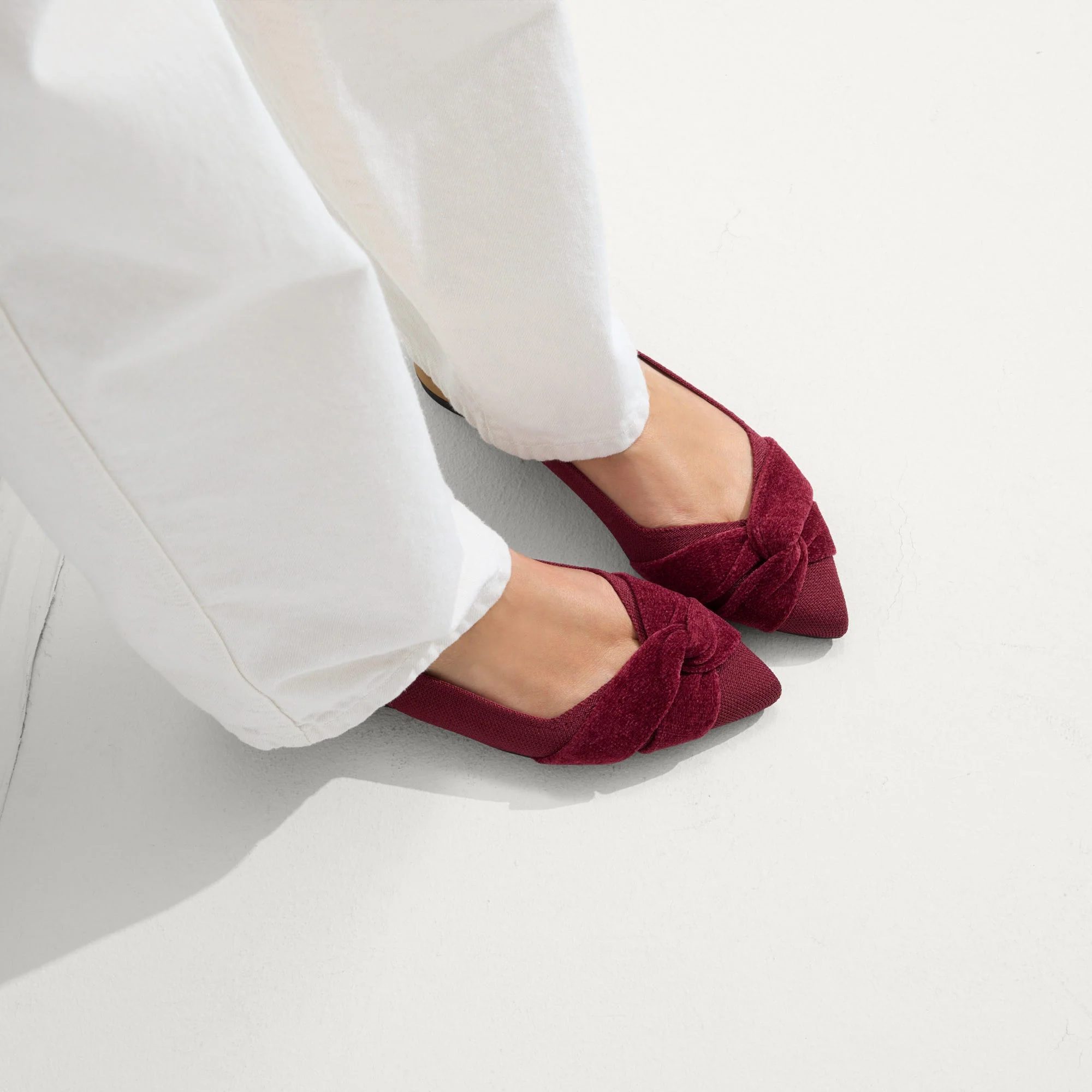 The Twist Point Slingback - Cabernet
