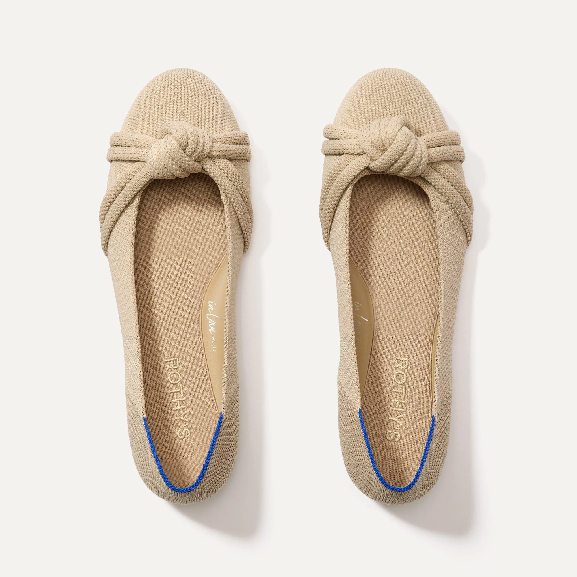 The Knot Ballet Flat - Ecru