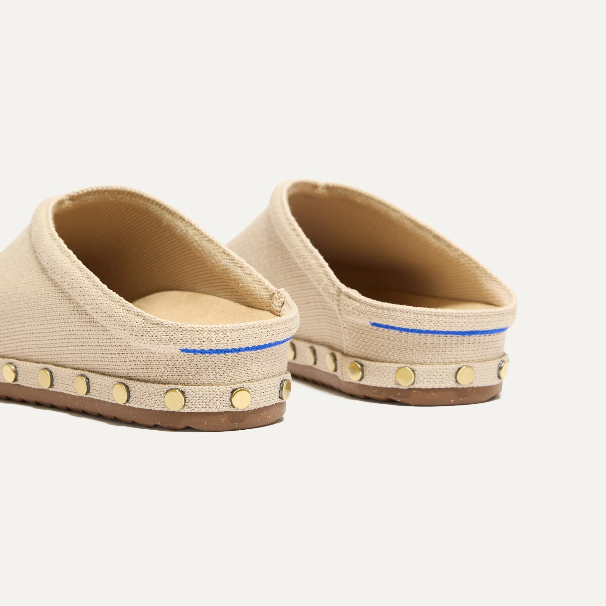 The Casual Clog - Studded Taupe