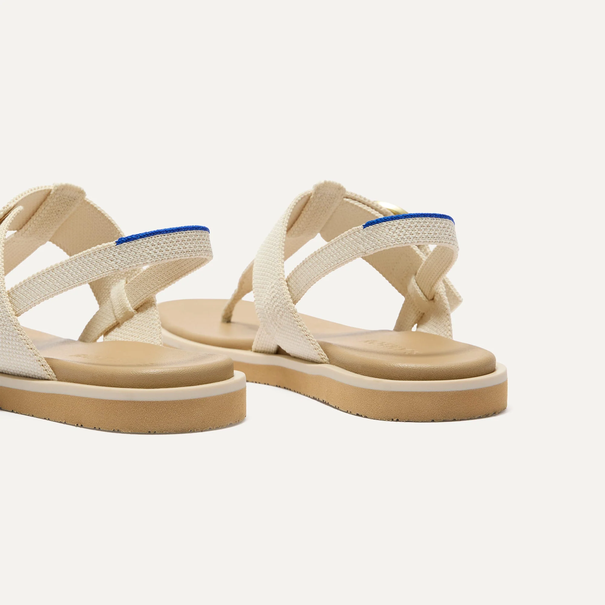 The T–Strap Sandal - Cream Puff