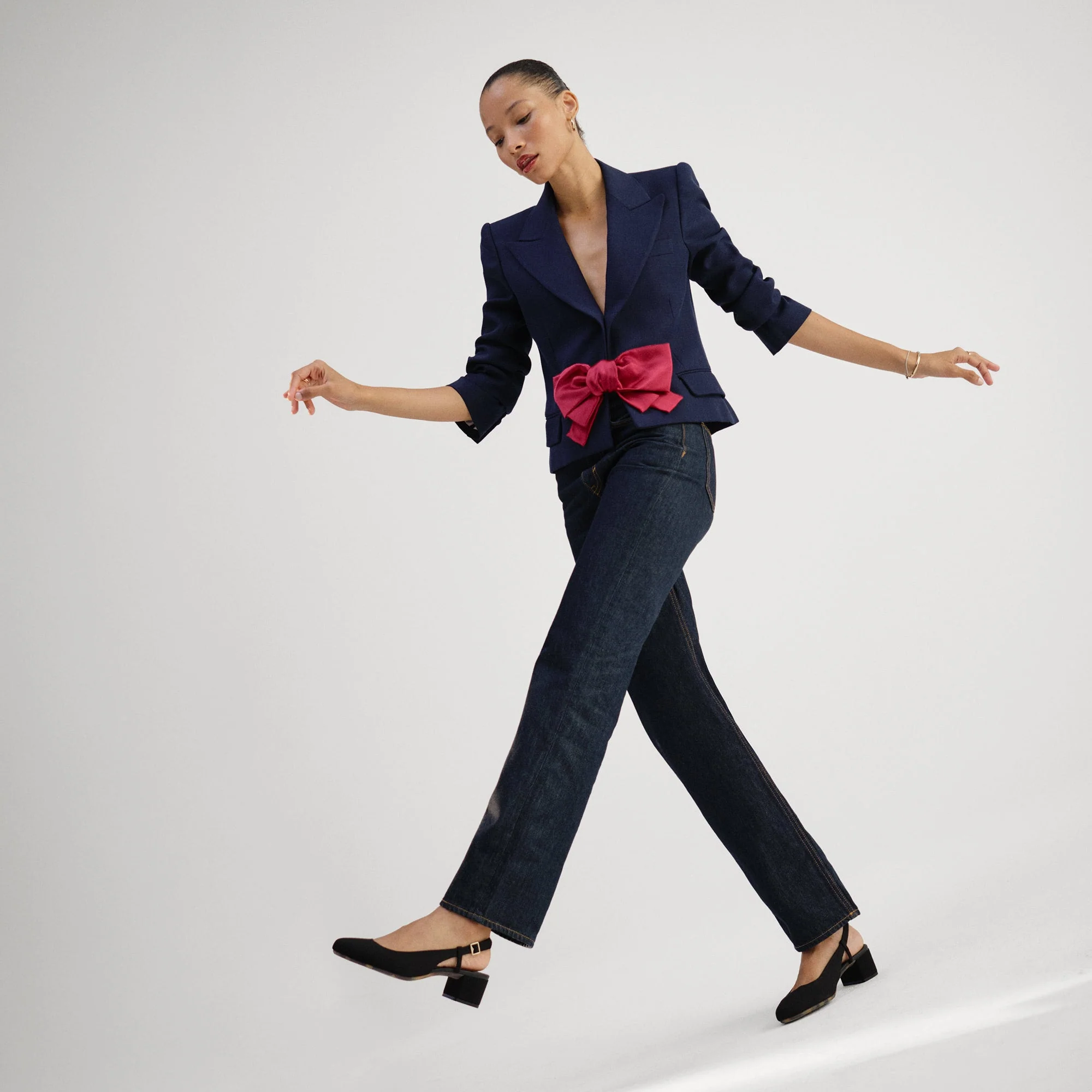 The Heel Ballet Slingback - Black