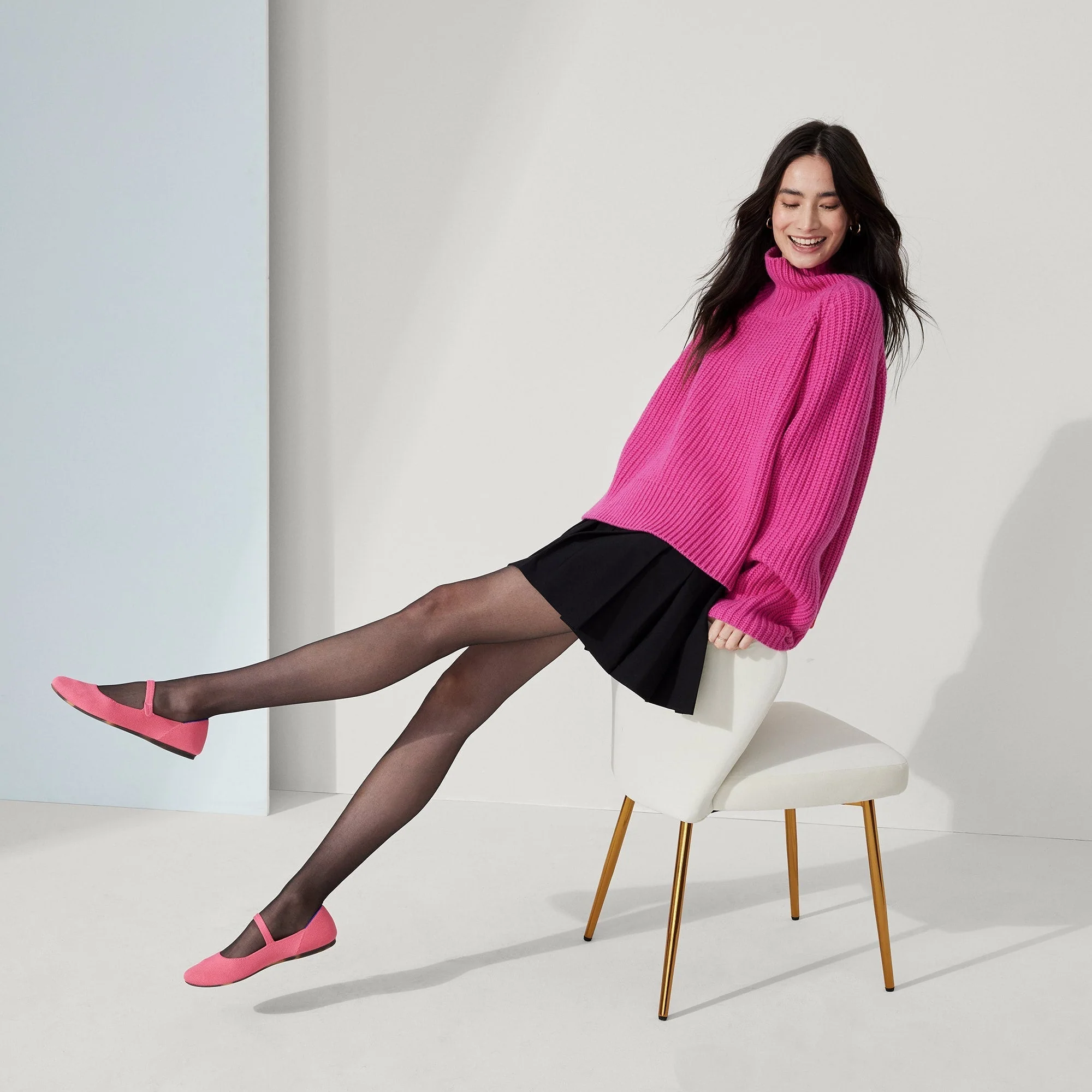 The Square Mary Jane - Soiree Pink