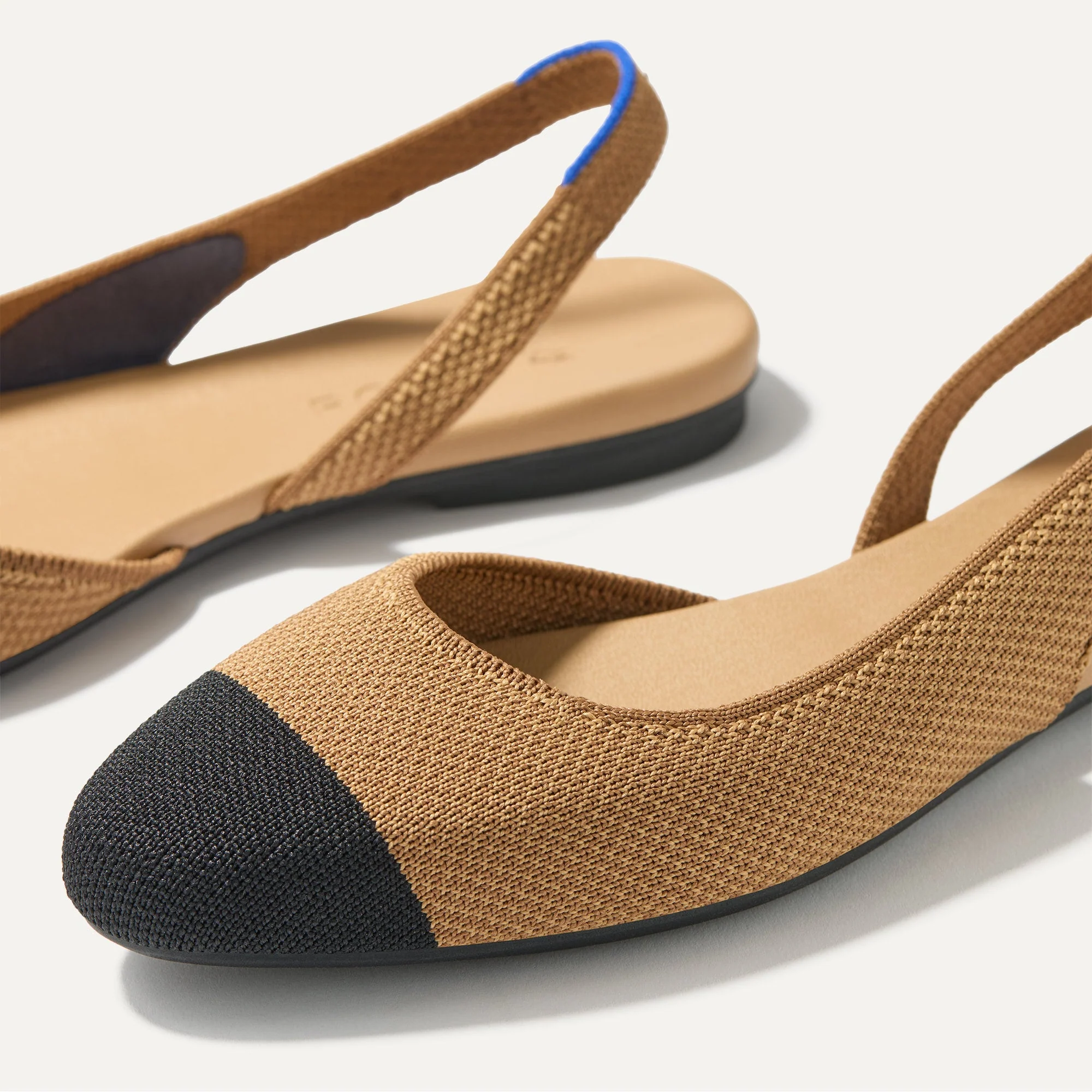 The Almond Slingback - Tawny Captoe