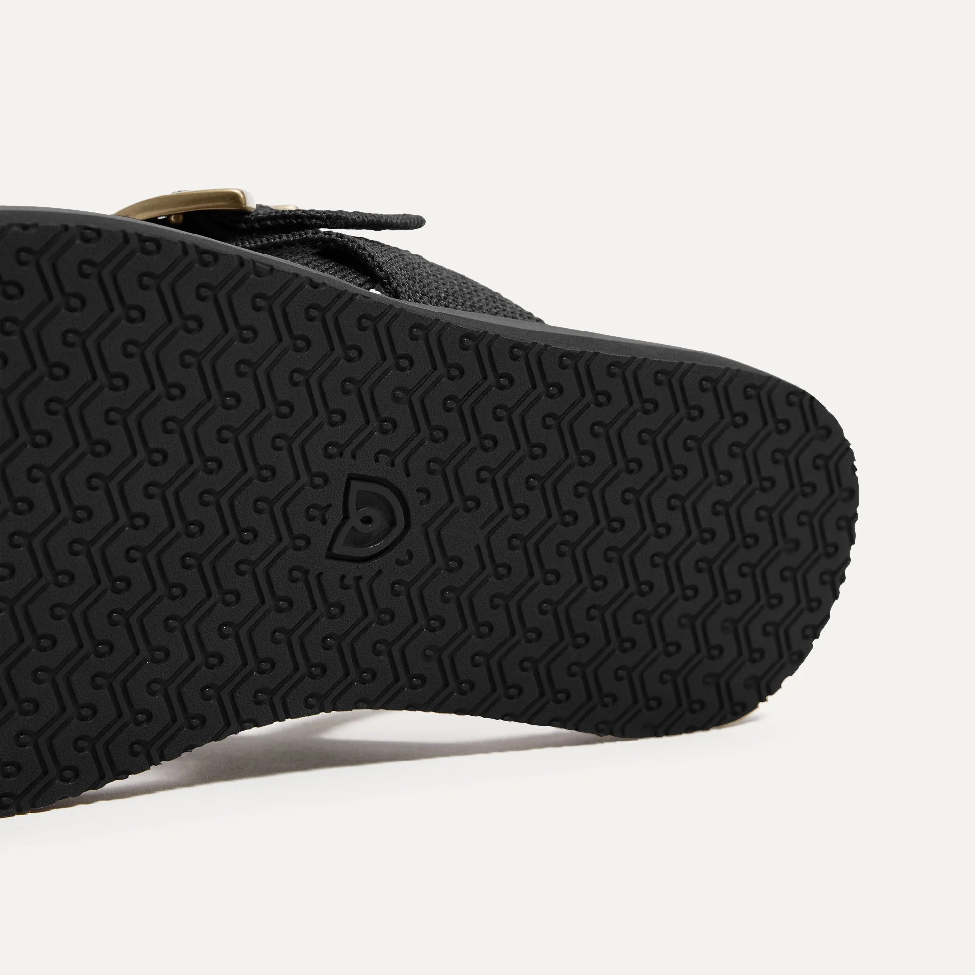 The T–Strap Sandal - Black