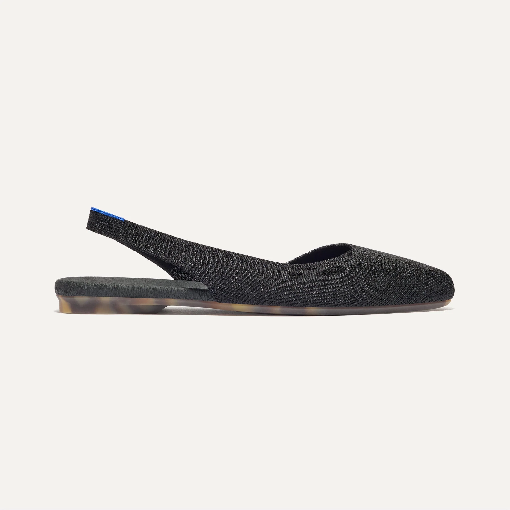 The Almond Slingback - Black